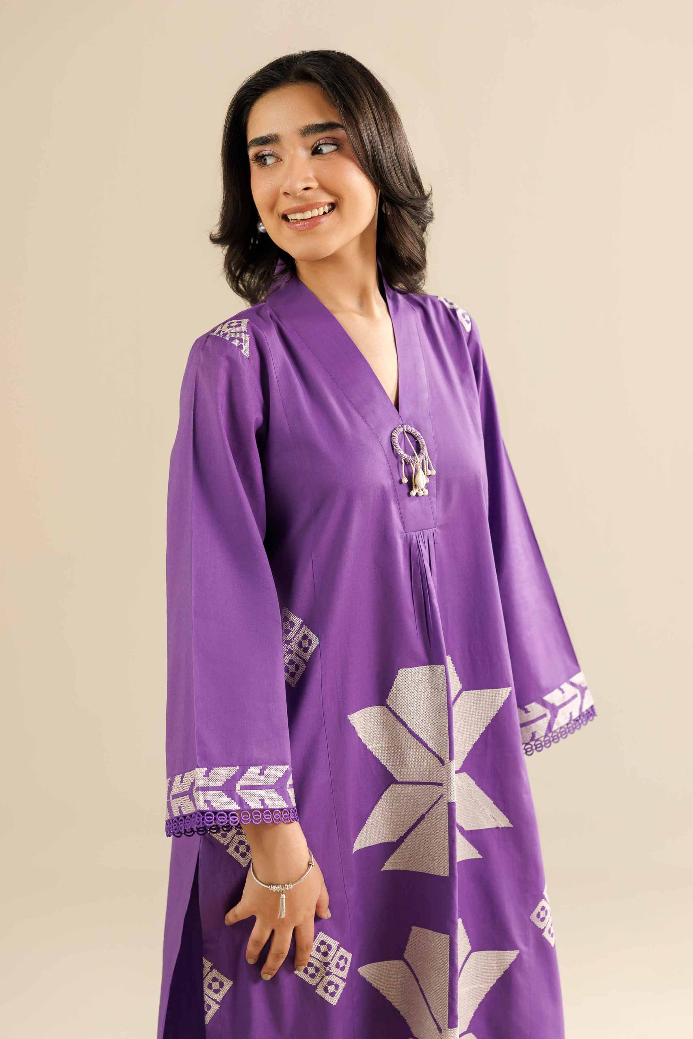 2 Piece - Embroidered Suit - PW25-214 for Women - Pret Collection | Nishat | Shop Online