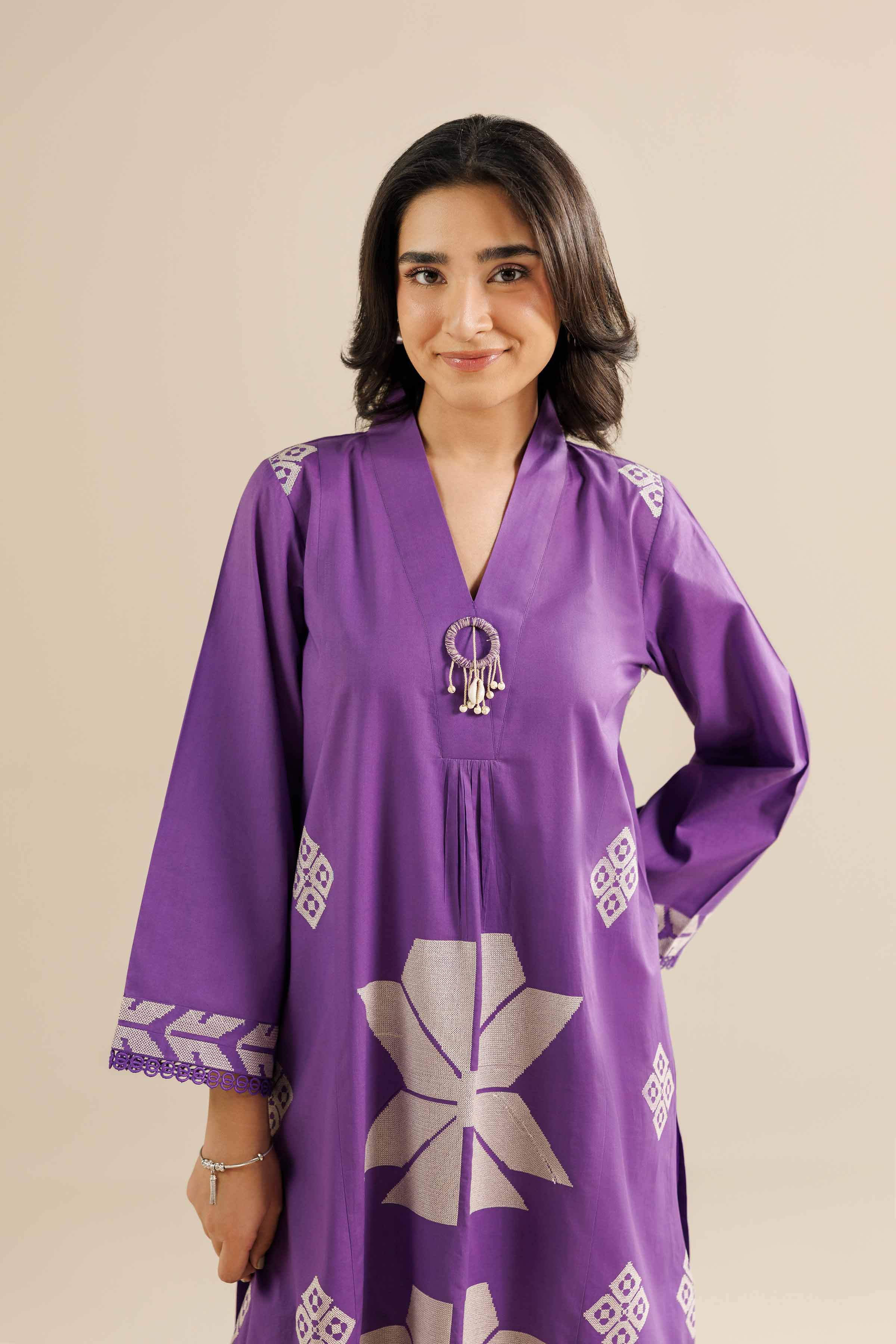2 Piece - Embroidered Suit - PW25-214 for Women - Pret Collection | Nishat | Shop Online