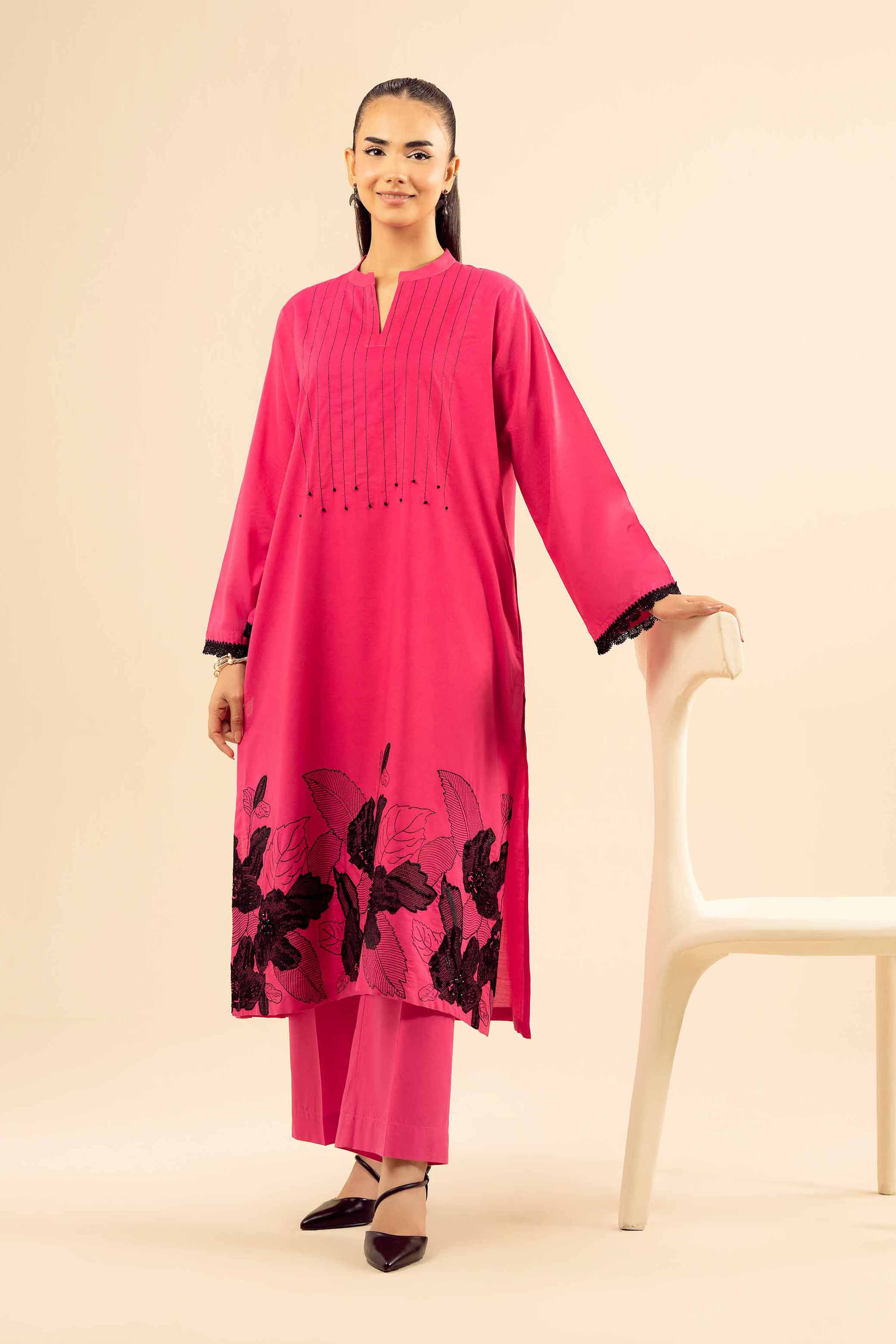2 Piece - Embroidered Suit - PW25-215 for Women - Pret Collection | Nishat | Shop Online