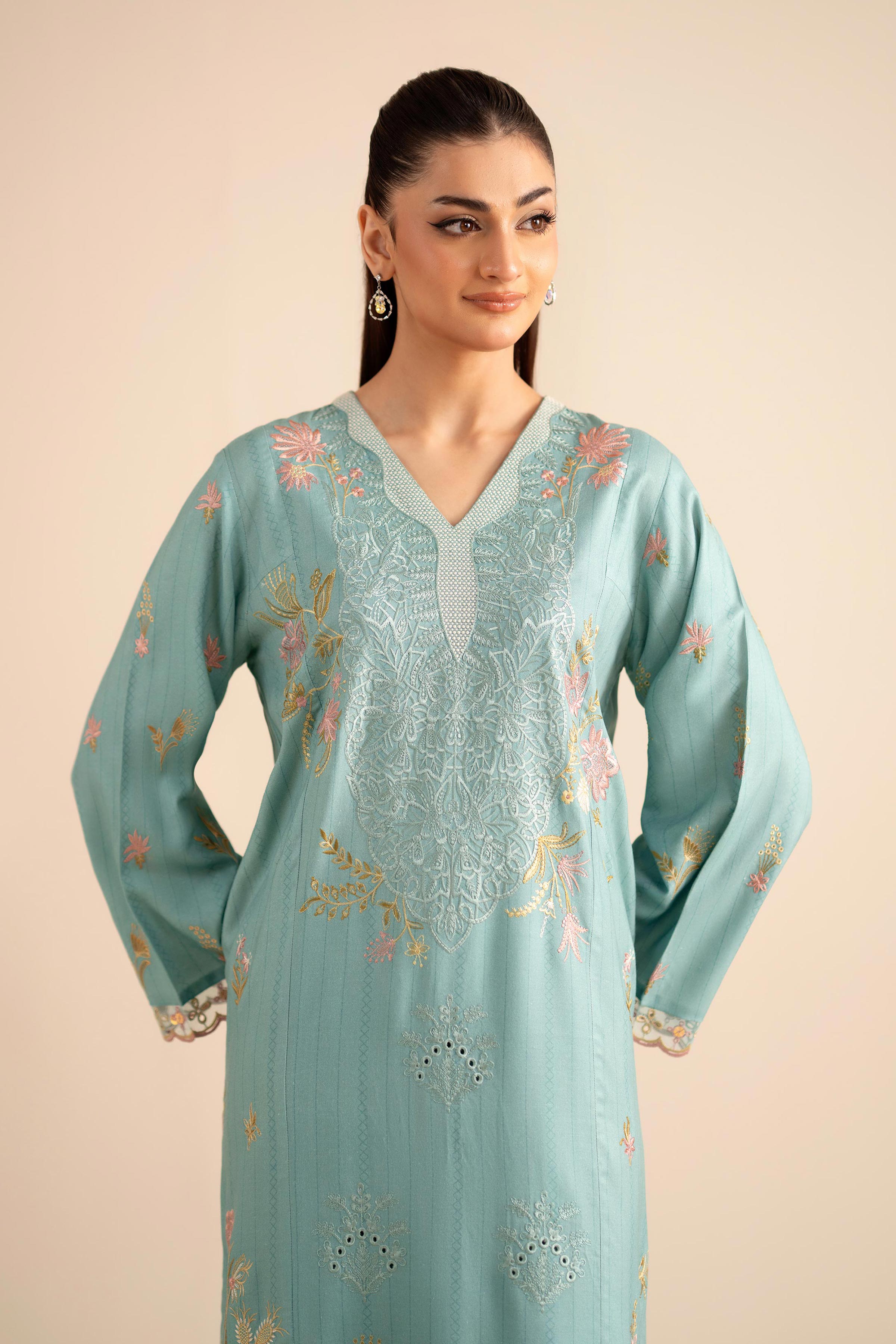 2 Piece - Embroidered Suit - PW25-257 for Women - Pret Collection | Nishat | Shop Online