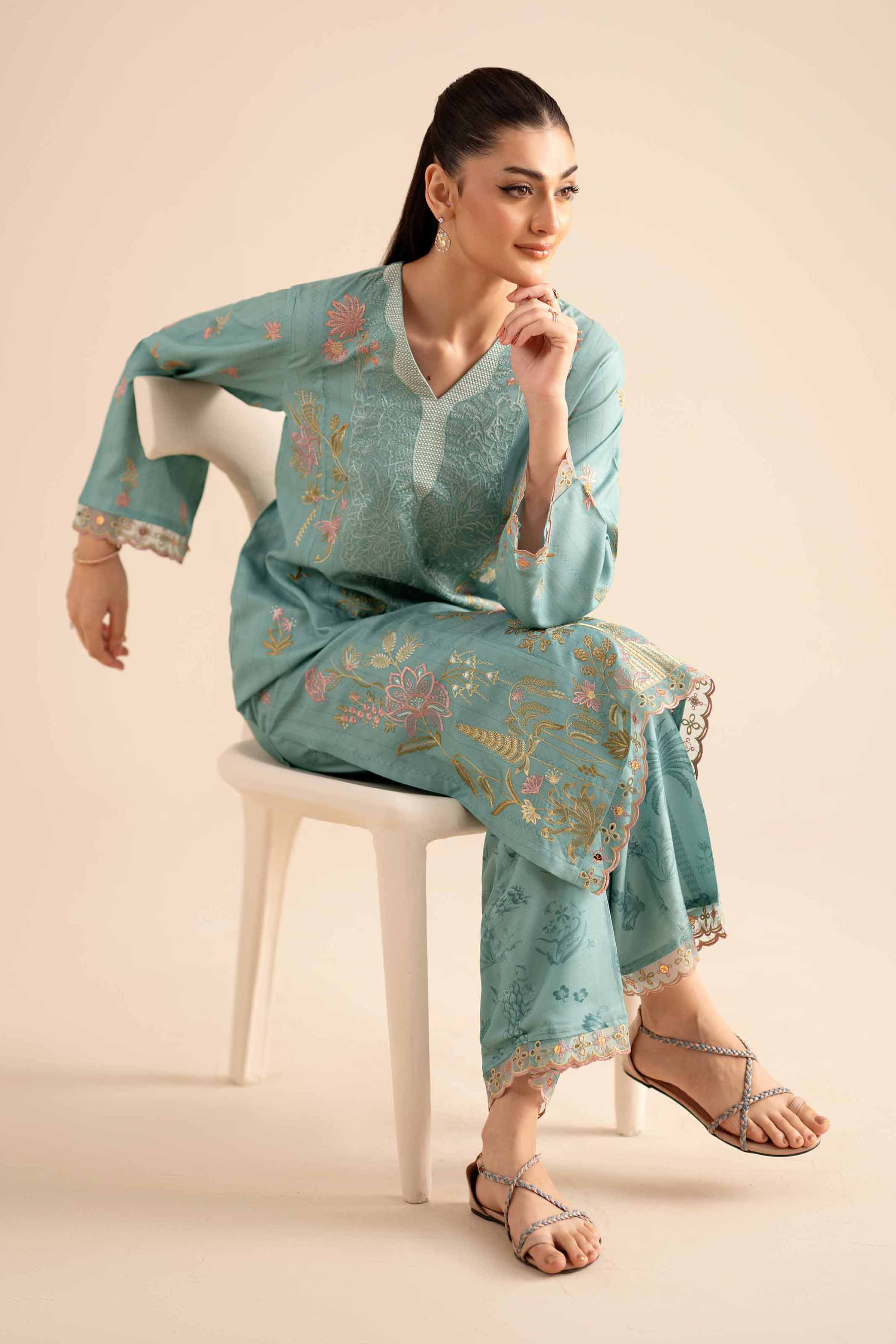 2 Piece - Embroidered Suit - PW25-257