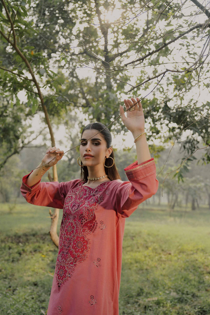 2 Piece - Embroidered Suit - PW25-258 for Women - Pret Collection | Nishat | Shop Online