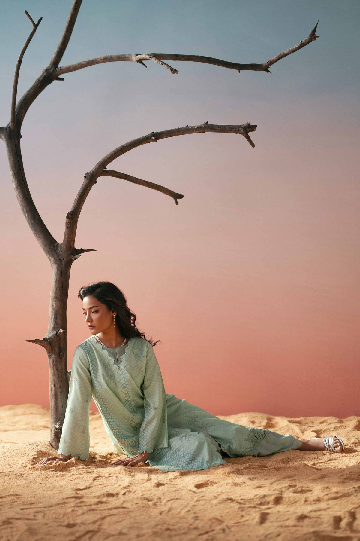 2 Piece - Printed Embroidered Suit - PW25-259 for Women - Pret Collection | Nishat | Shop Online