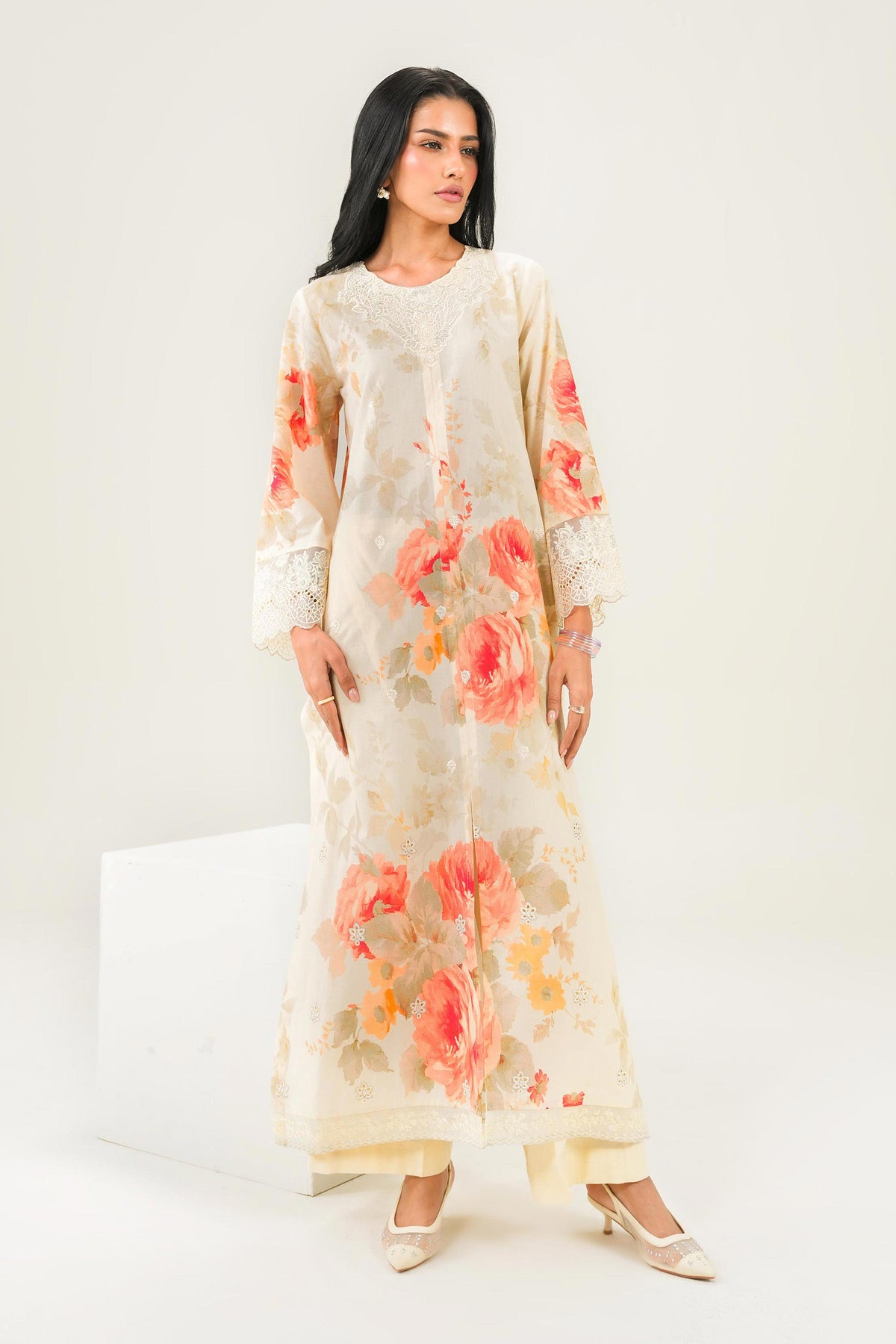 2 Piece - Printed Embroidered Suit - PW25-260 for Women - Pret Collection | Nishat | Shop Online