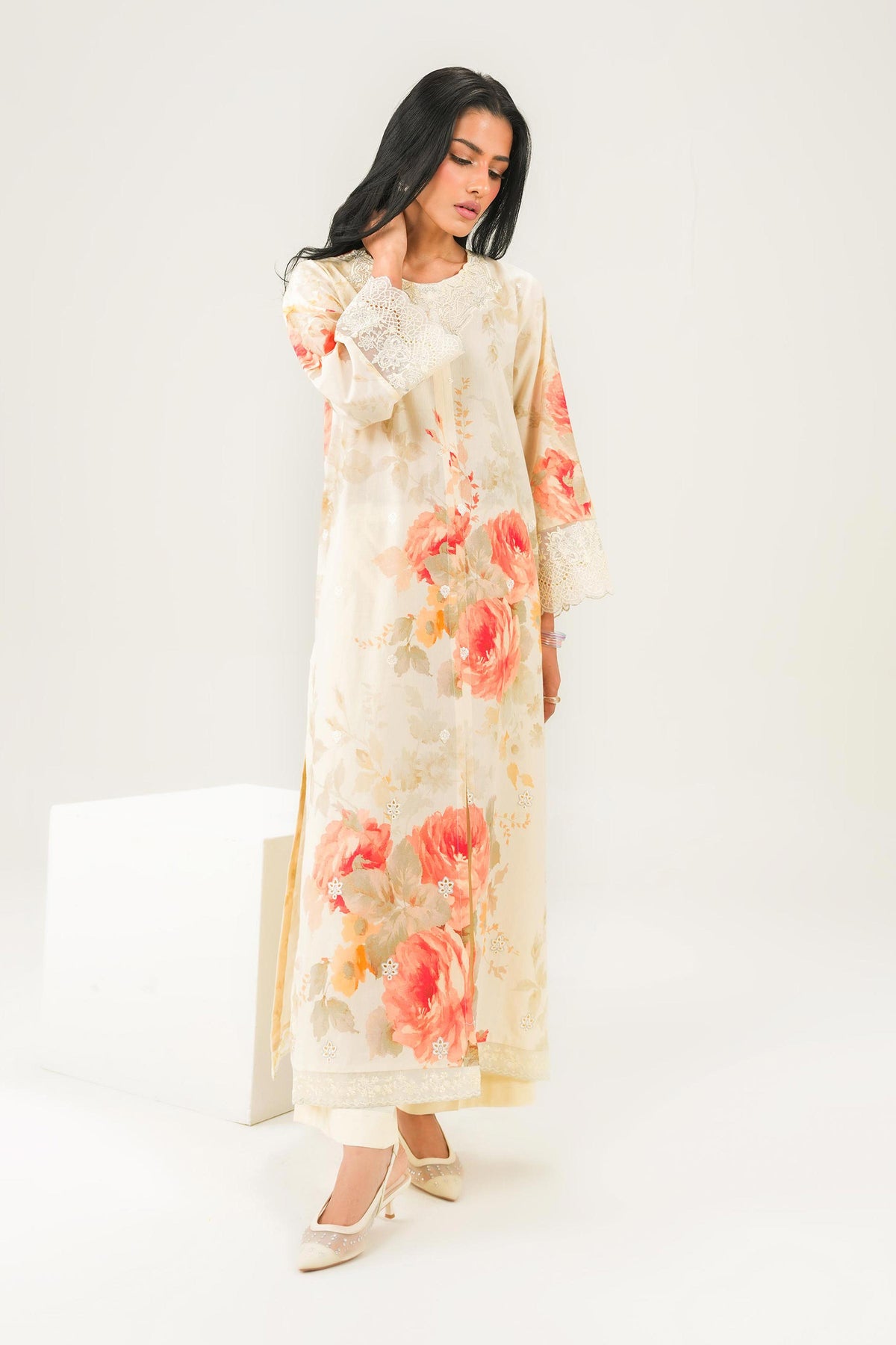 2 Piece - Printed Embroidered Suit - PW25-260 for Women - Pret Collection | Nishat | Shop Online
