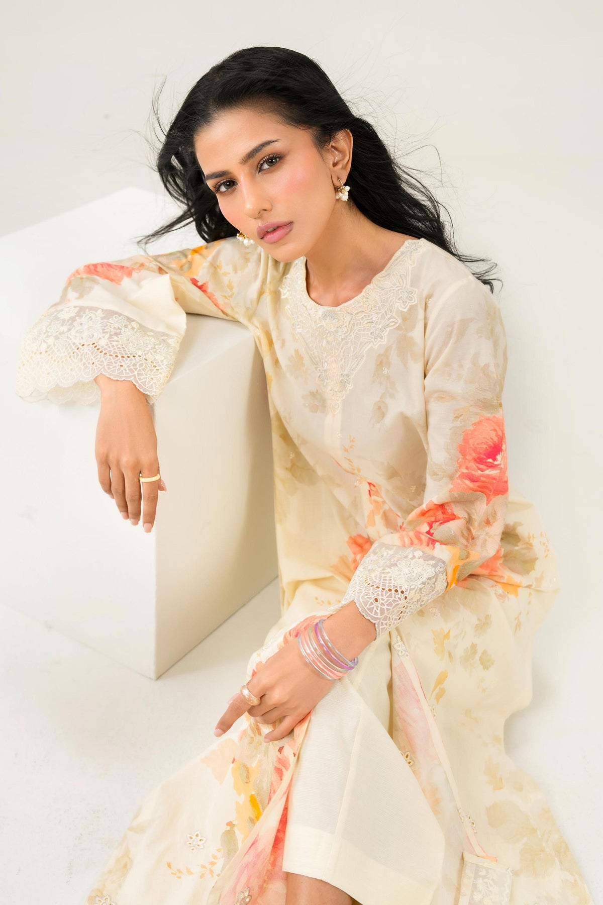 2 Piece - Printed Embroidered Suit - PW25-260 for Women - Pret Collection | Nishat | Shop Online