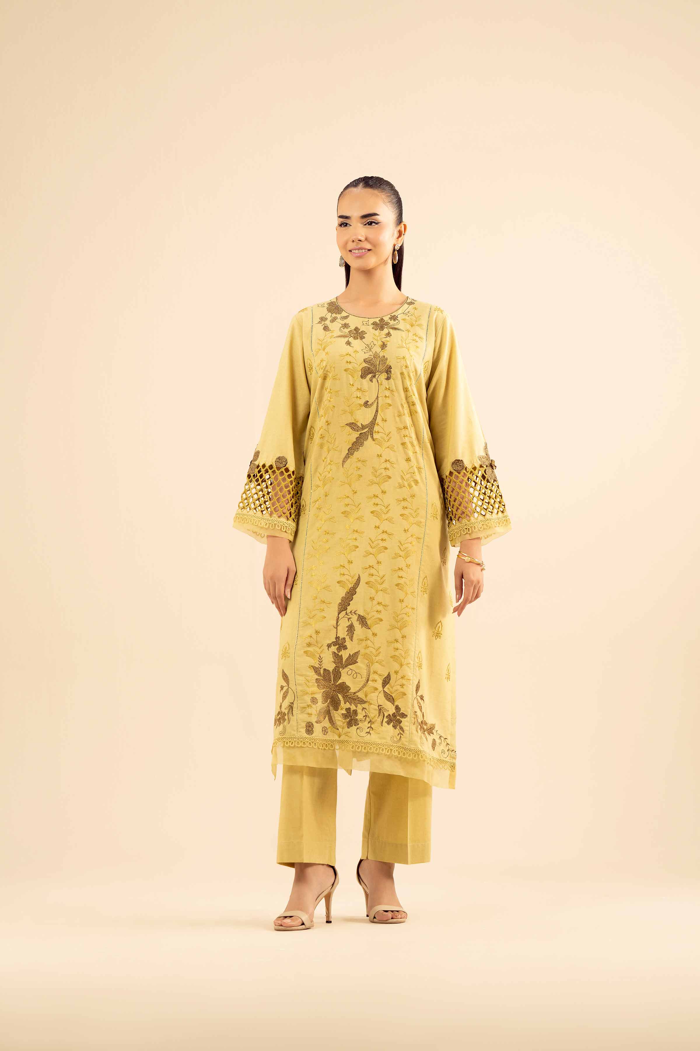 2 Piece - Embroidered Suit - PW25-262 for Women - Pret Collection | Nishat | Shop Online