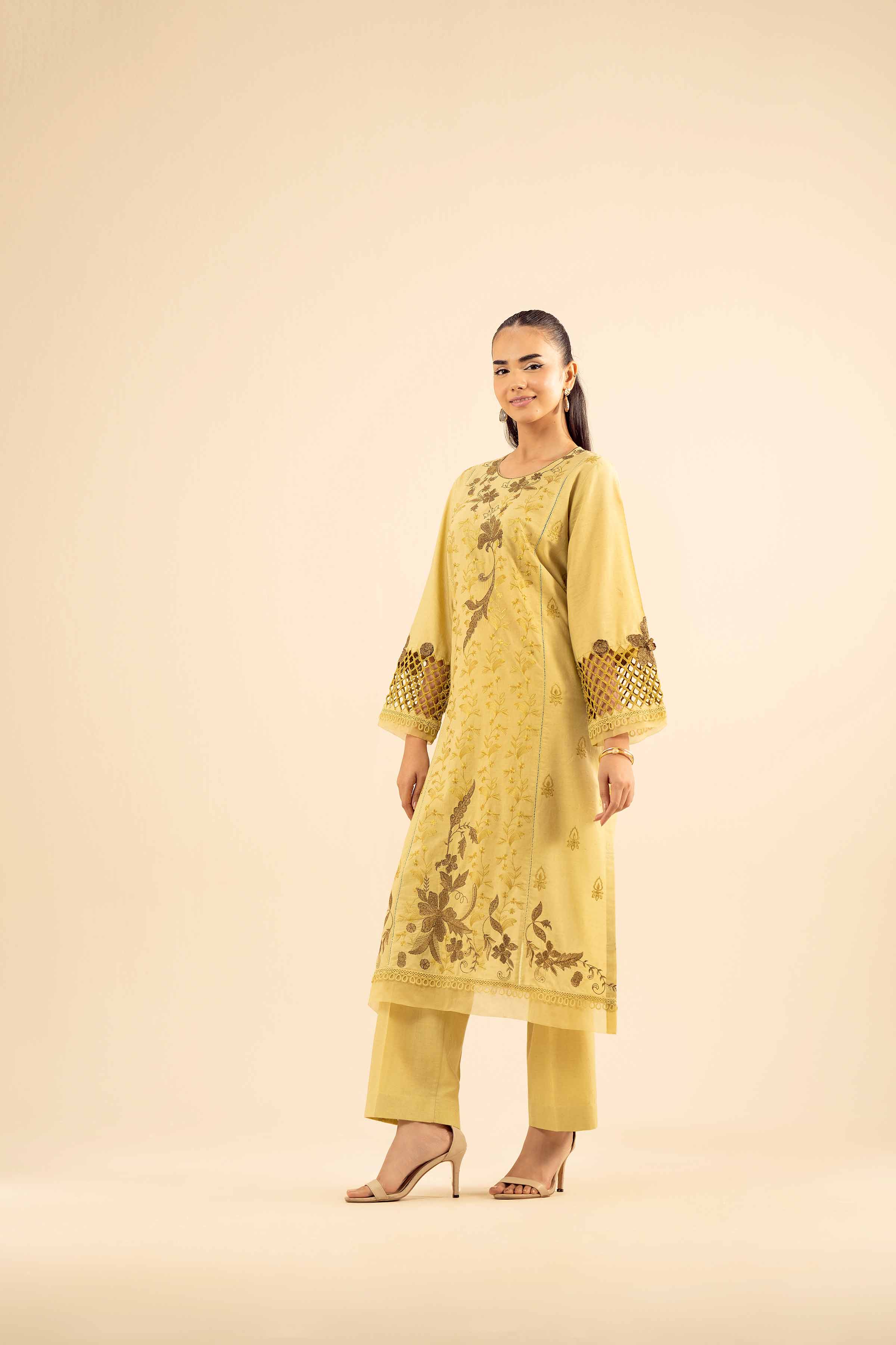 2 Piece - Embroidered Suit - PW25-262 for Women - Pret Collection | Nishat | Shop Online