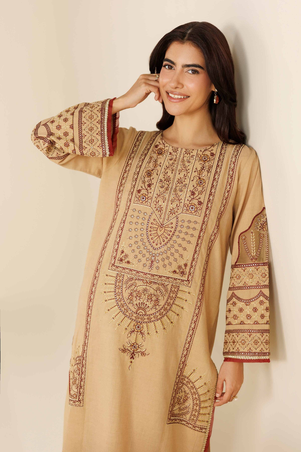 2 Piece - Embroidered Suit - PW25-263  (usp issue) for Women -  Pret Collection | Nishat | Shop Online