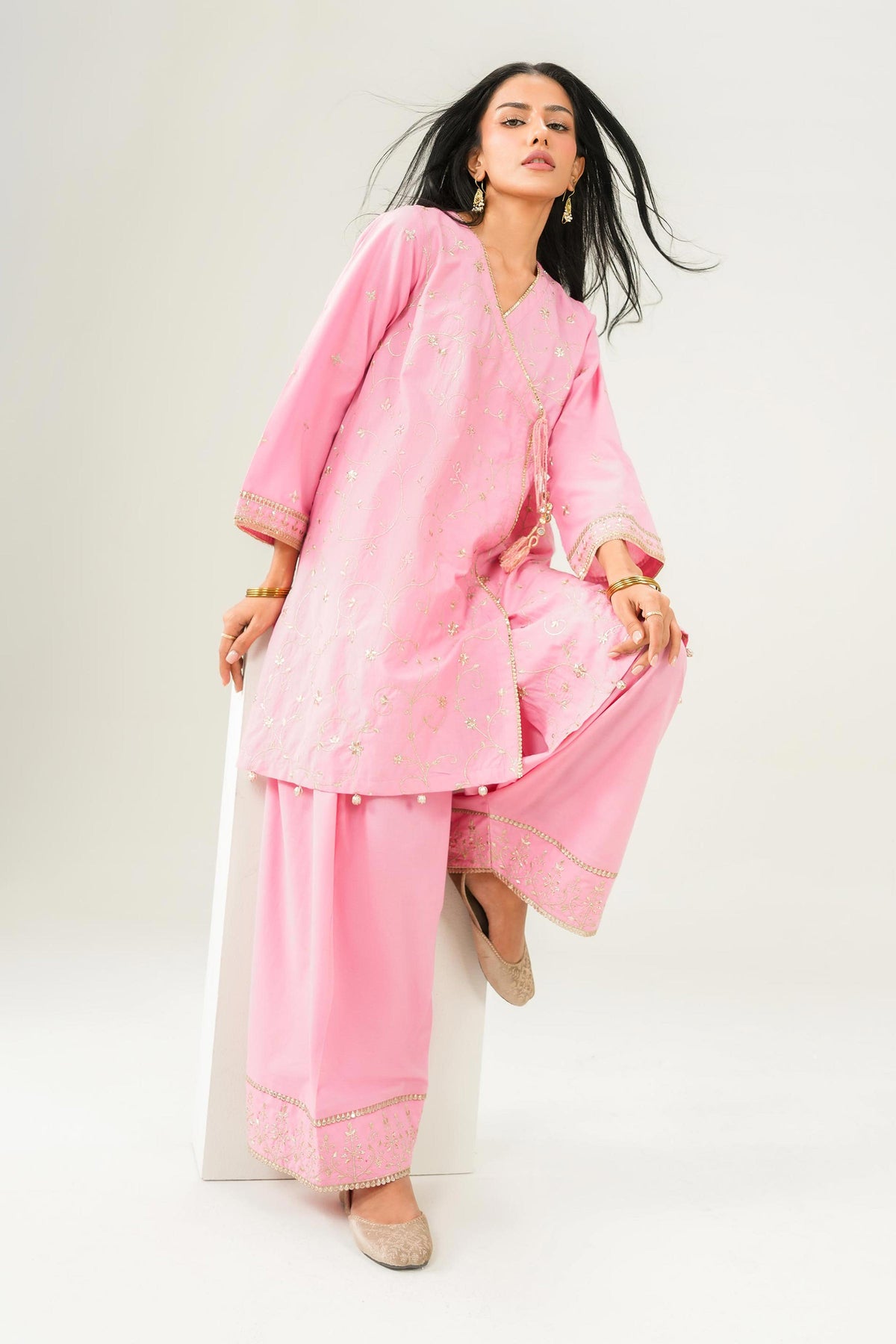 2 Piece - Embroidered Suit - PW25-264