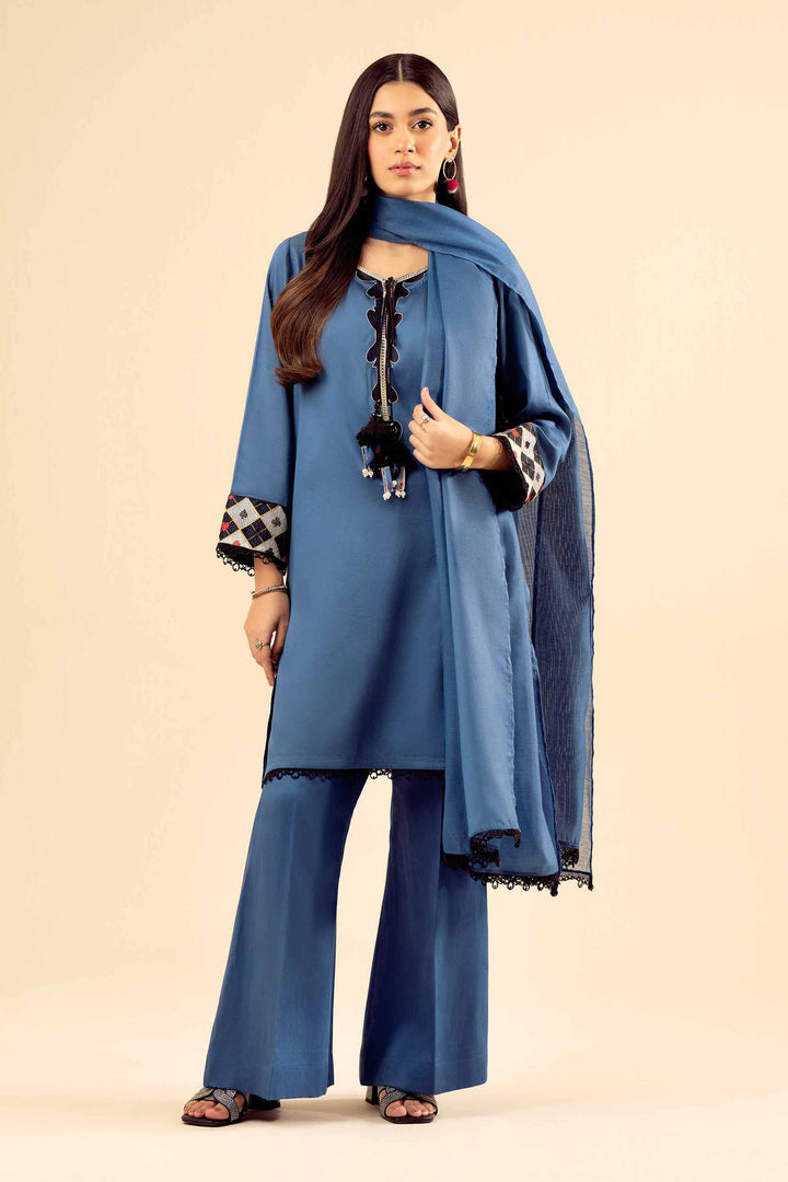 3 Piece - Basic Suit - PW25-27 for Women - Pret Collection | Nishat | Shop Online
