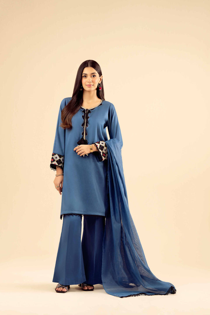 3 Piece - Basic Suit - PW25-27 for Women - Pret Collection | Nishat | Shop Online