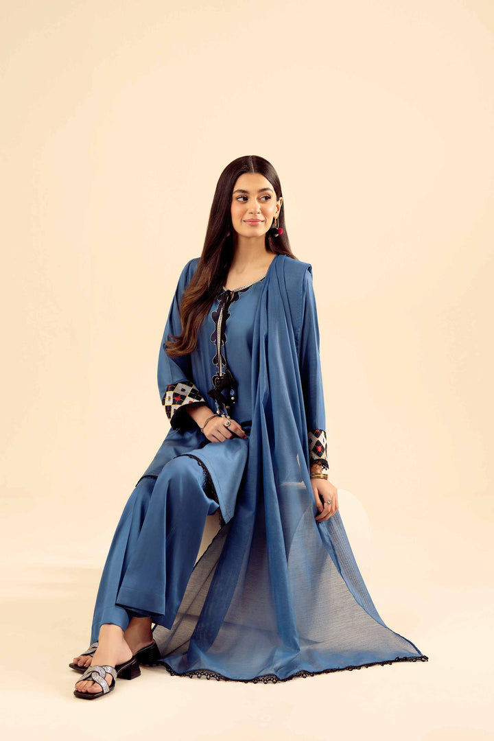 3 Piece - Basic Suit - PW25-27 for Women - Pret Collection | Nishat | Shop Online