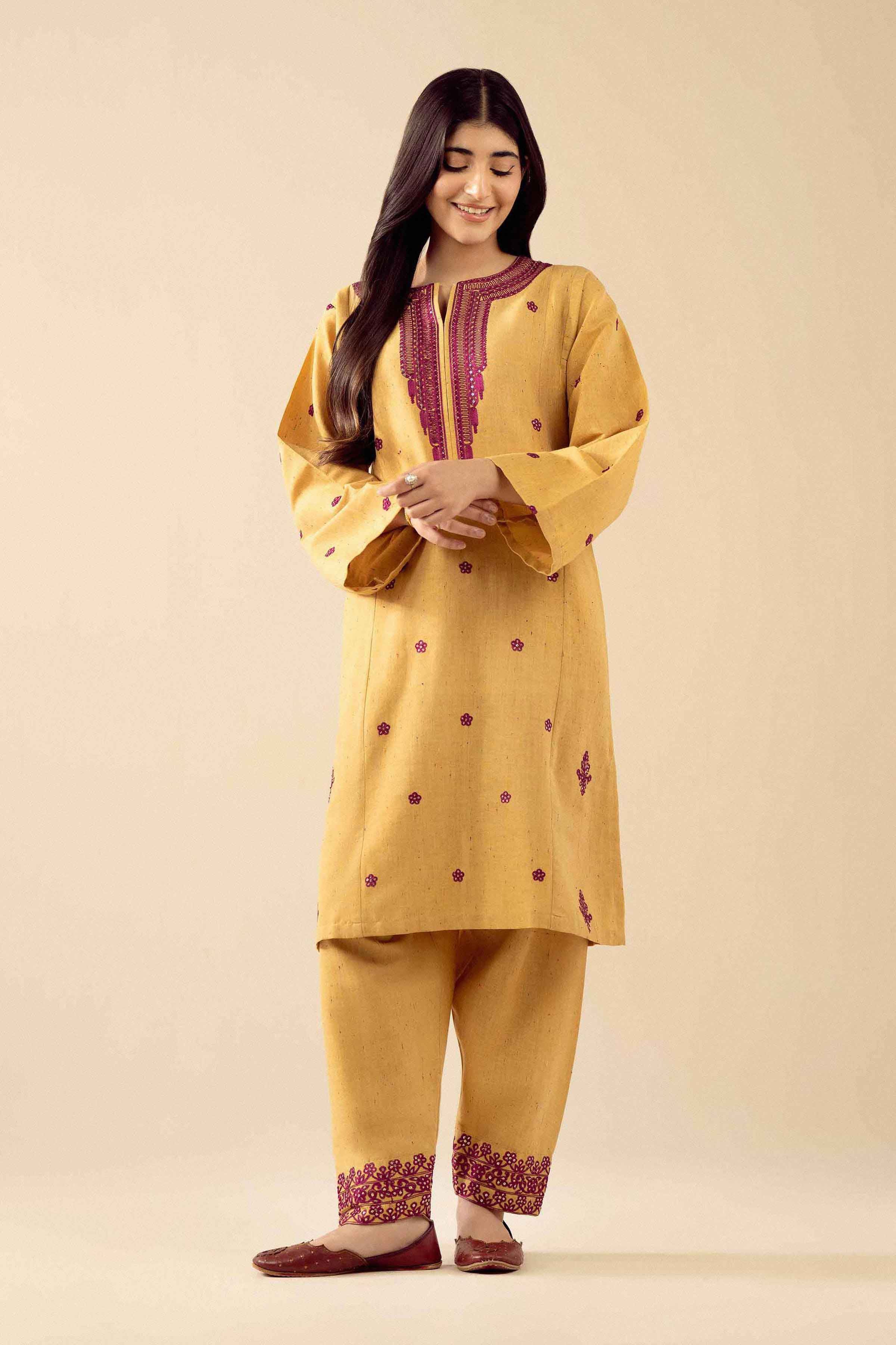 2 Piece - Embroidered Suit - PW25-270 for Women - Pret Collection | Nishat | Shop Online 
