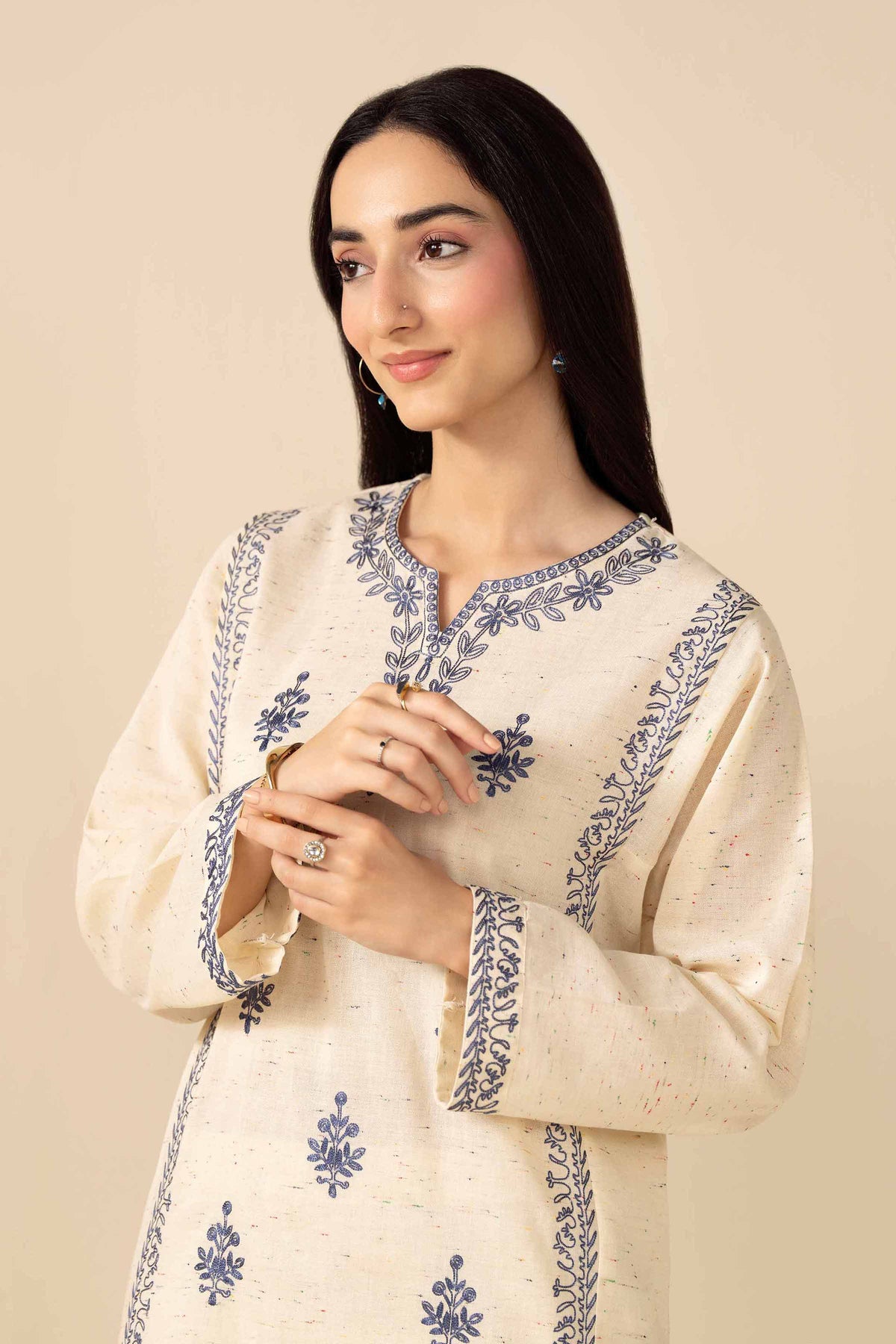 2 Piece - Embroidered Suit - PW25-271