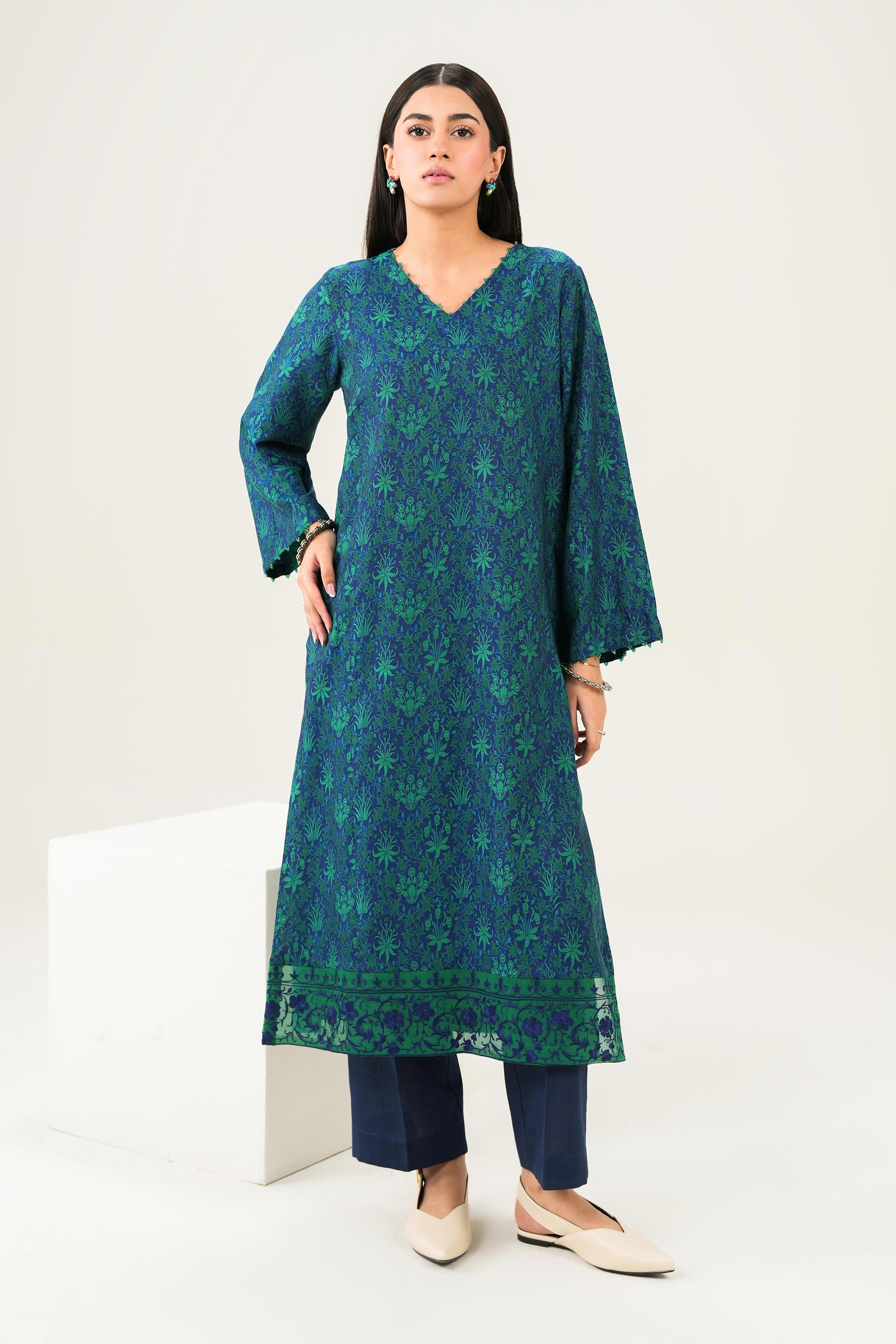 Embroidered Shirt - PW25-274 for Women - Pret Collection | Nishat | Shop Online