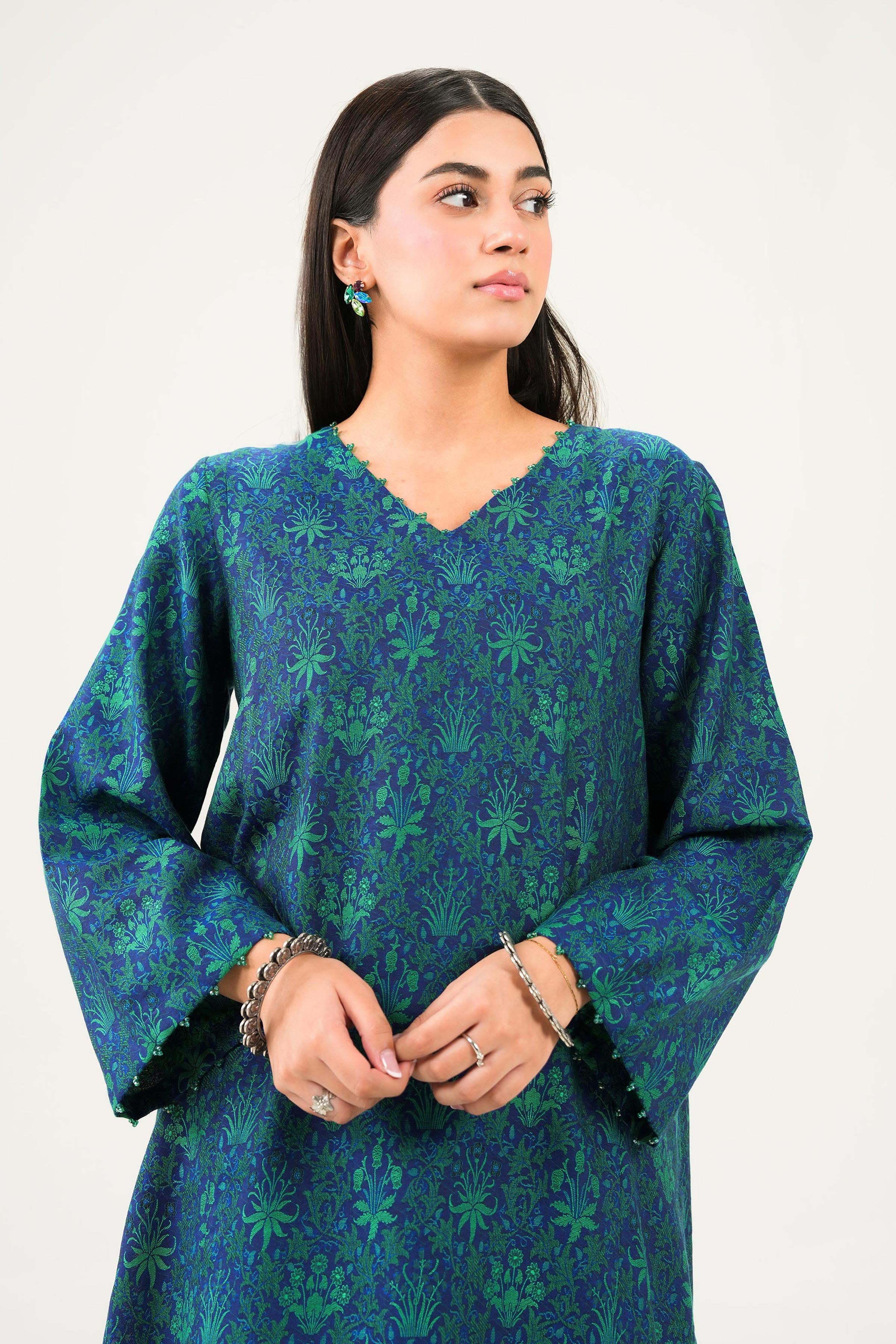 Embroidered Shirt - PW25-274 for Women - Pret Collection | Nishat | Shop Online