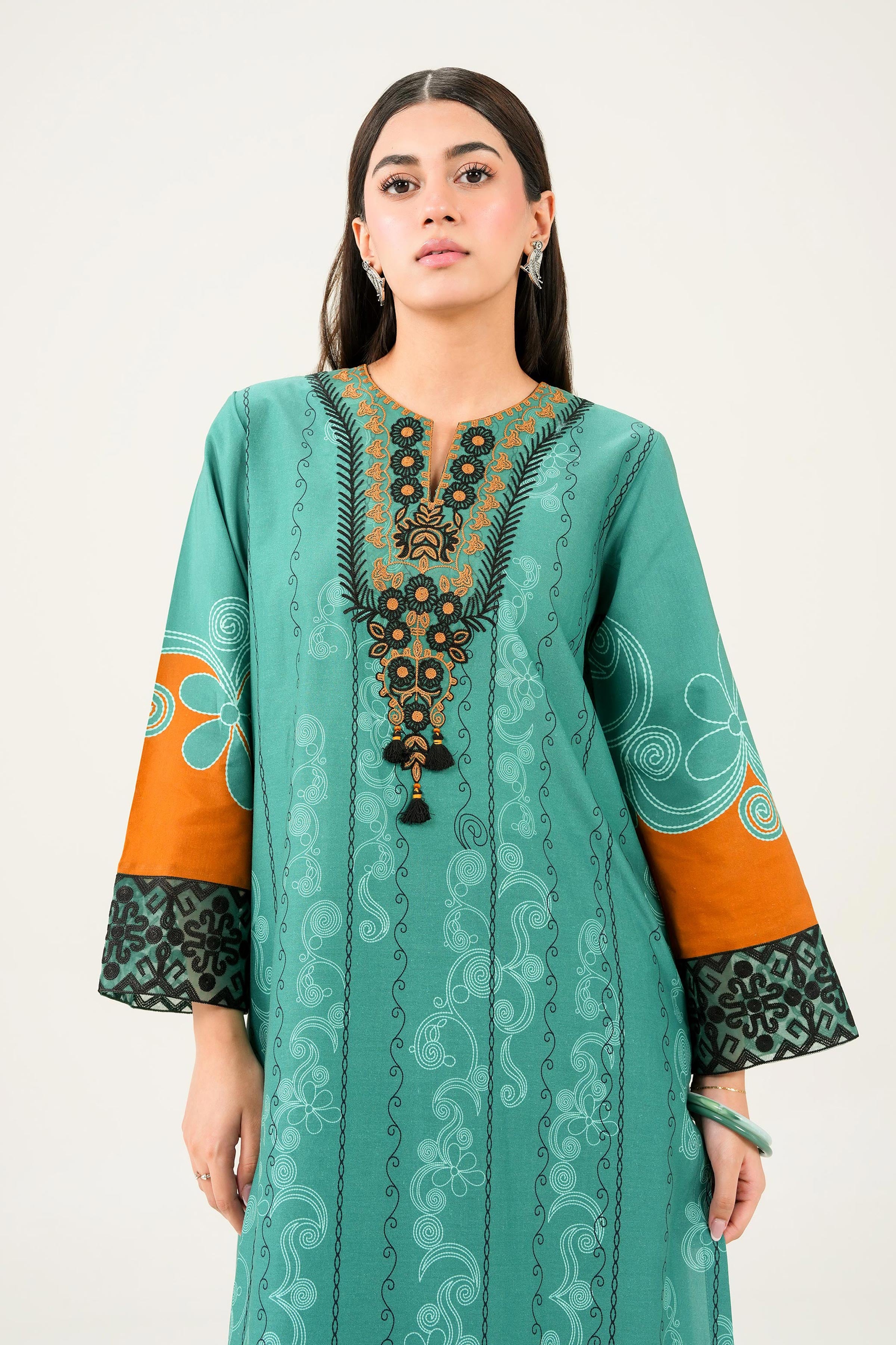 2 Piece - Printed Embroidered Suit - PW25-279 for Women - Pret Collection | Nishat | Shop Online