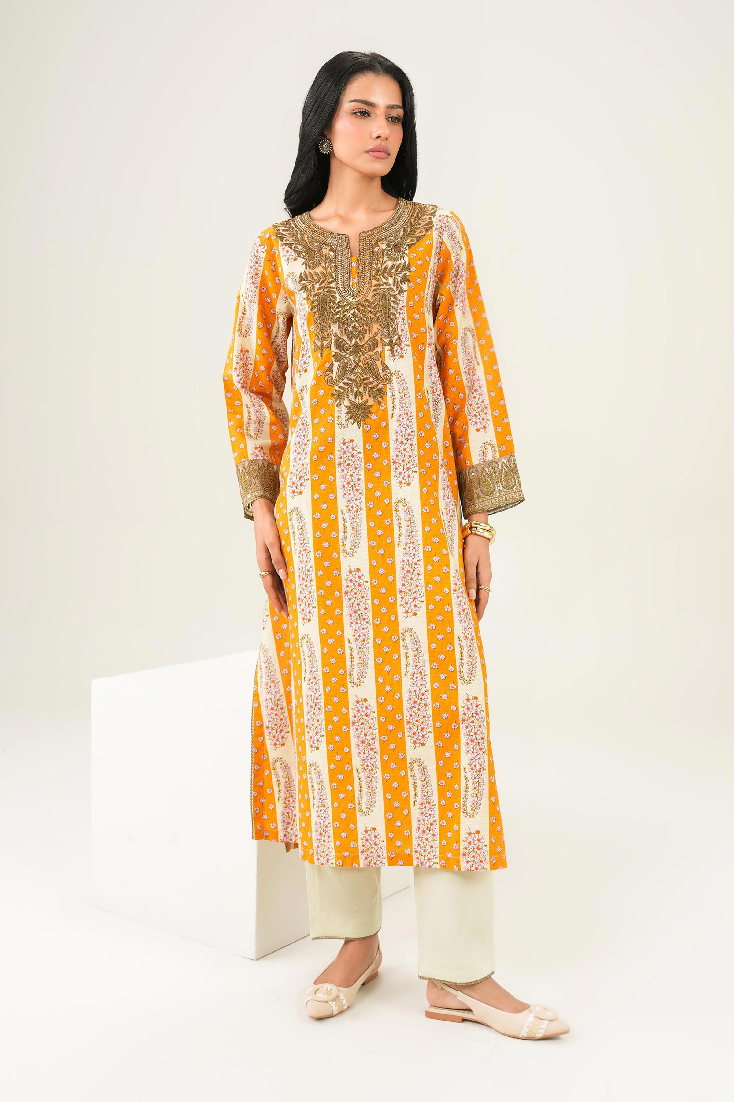 2 Piece - Printed Embroidered Suit - PW25-281 for Women - Pret Collection | Nishat | Shop Online