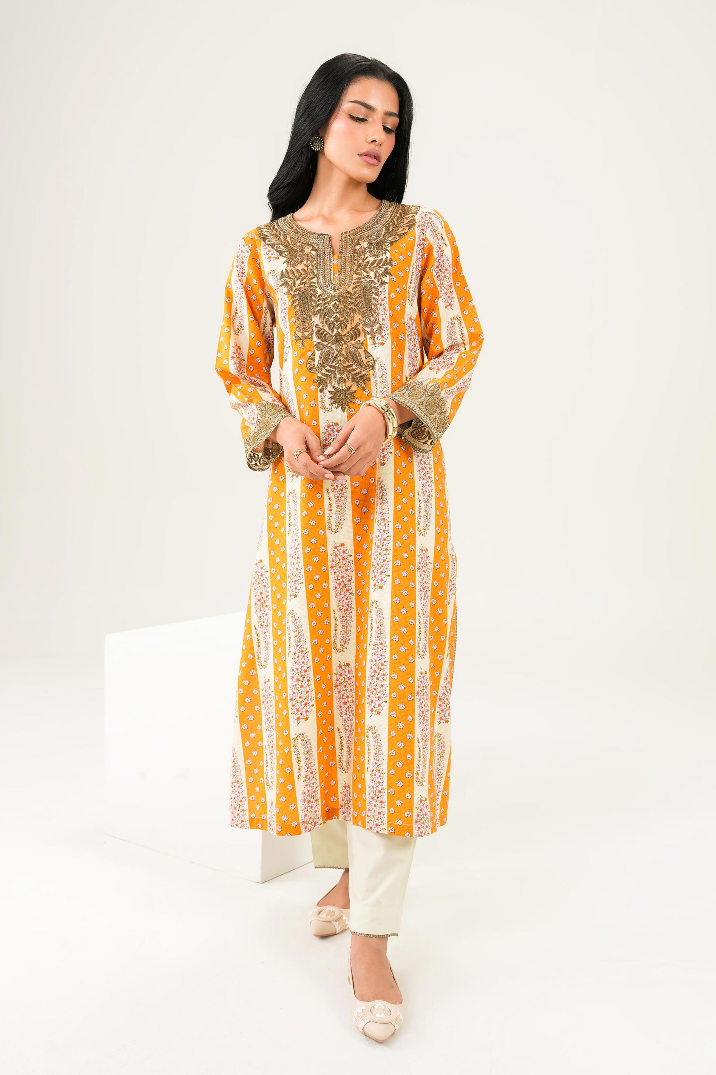 2 Piece - Printed Embroidered Suit - PW25-281 for Women - Pret Collection | Nishat | Shop Online