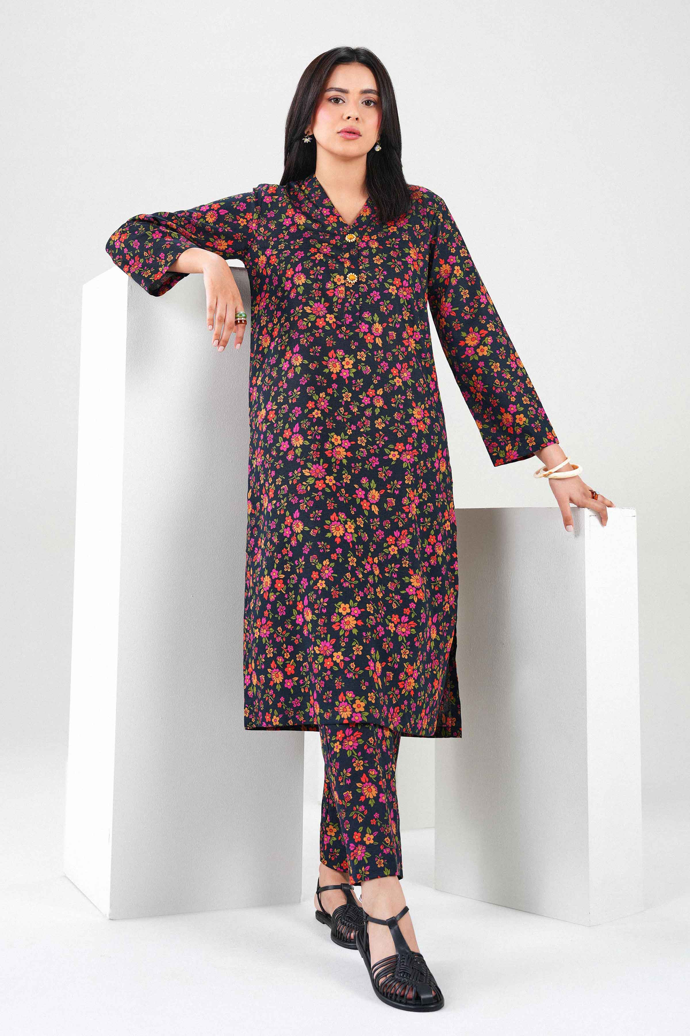 2 Piece - Printed Embroidered Suit - PW25-294 for Women - Pret Collection | Nishat | Shop Online 