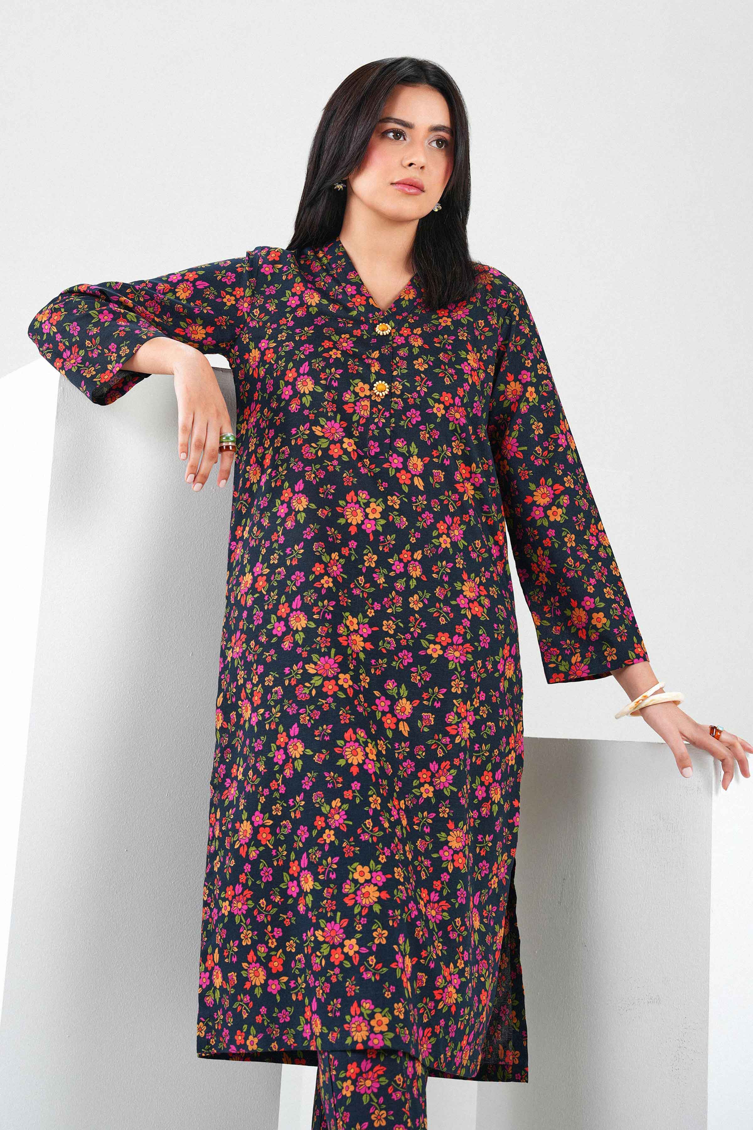 2 Piece - Printed Embroidered Suit - PW25-294 for Women - Pret Collection | Nishat | Shop Online 
