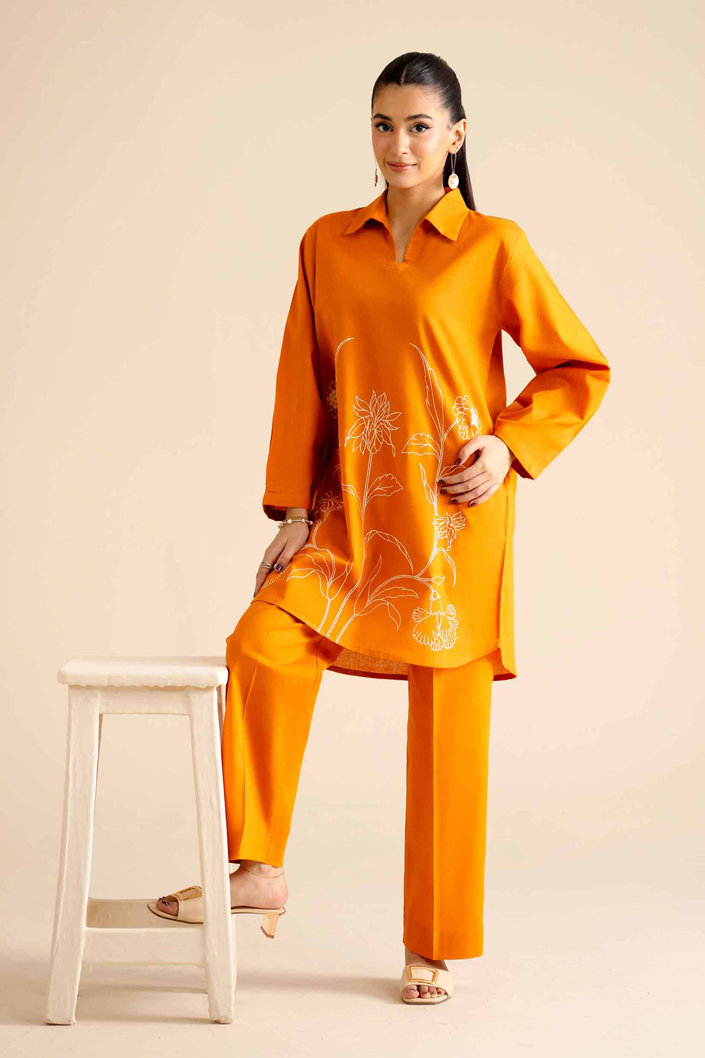 2 Piece - Embroidered Suit - PW25-296 for Women - Pret Collection | Nishat | Shop Online
