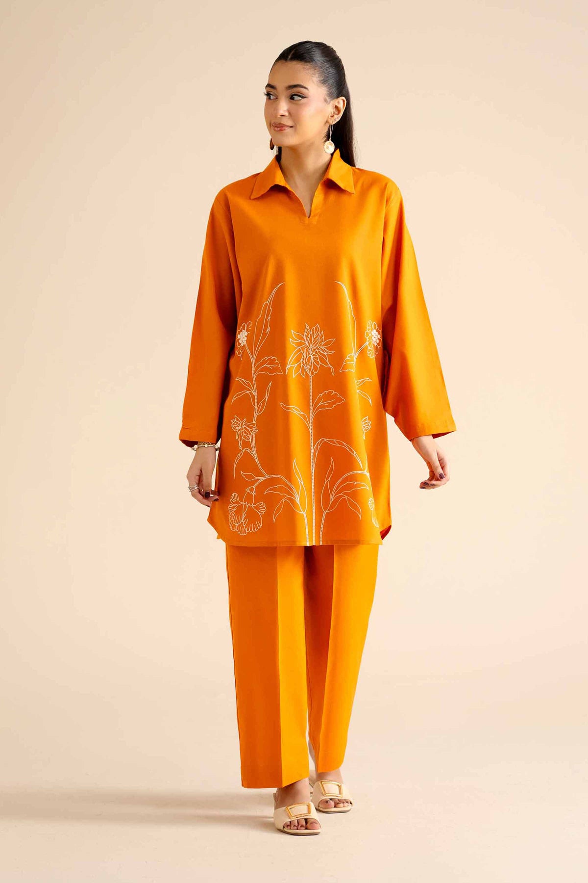 2 Piece - Embroidered Suit - PW25-296 for Women - Pret Collection | Nishat | Shop Online