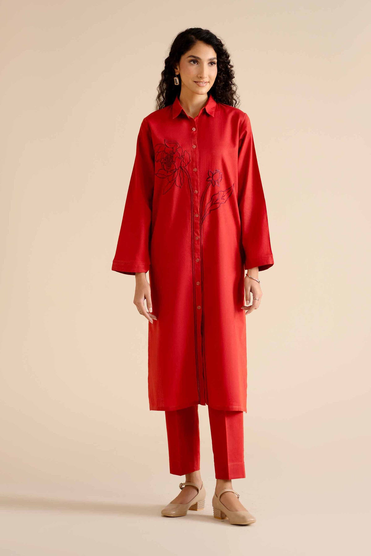 2 Piece - Embroidered Suit - PW25-301 for Women - Pret Collection | Nishat | Shop Online