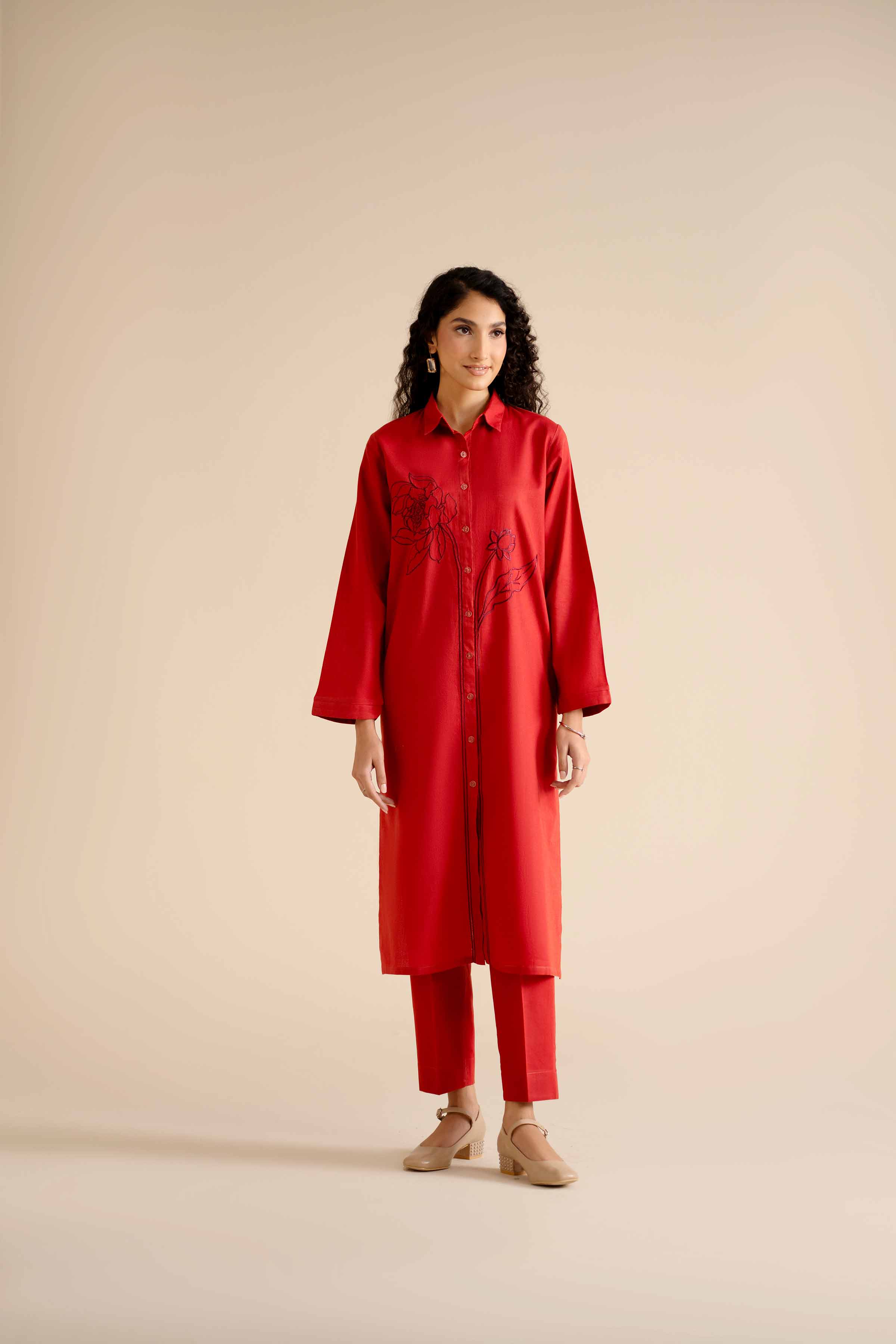 2 Piece - Embroidered Suit - PW25-301 for Women - Pret Collection | Nishat | Shop Online