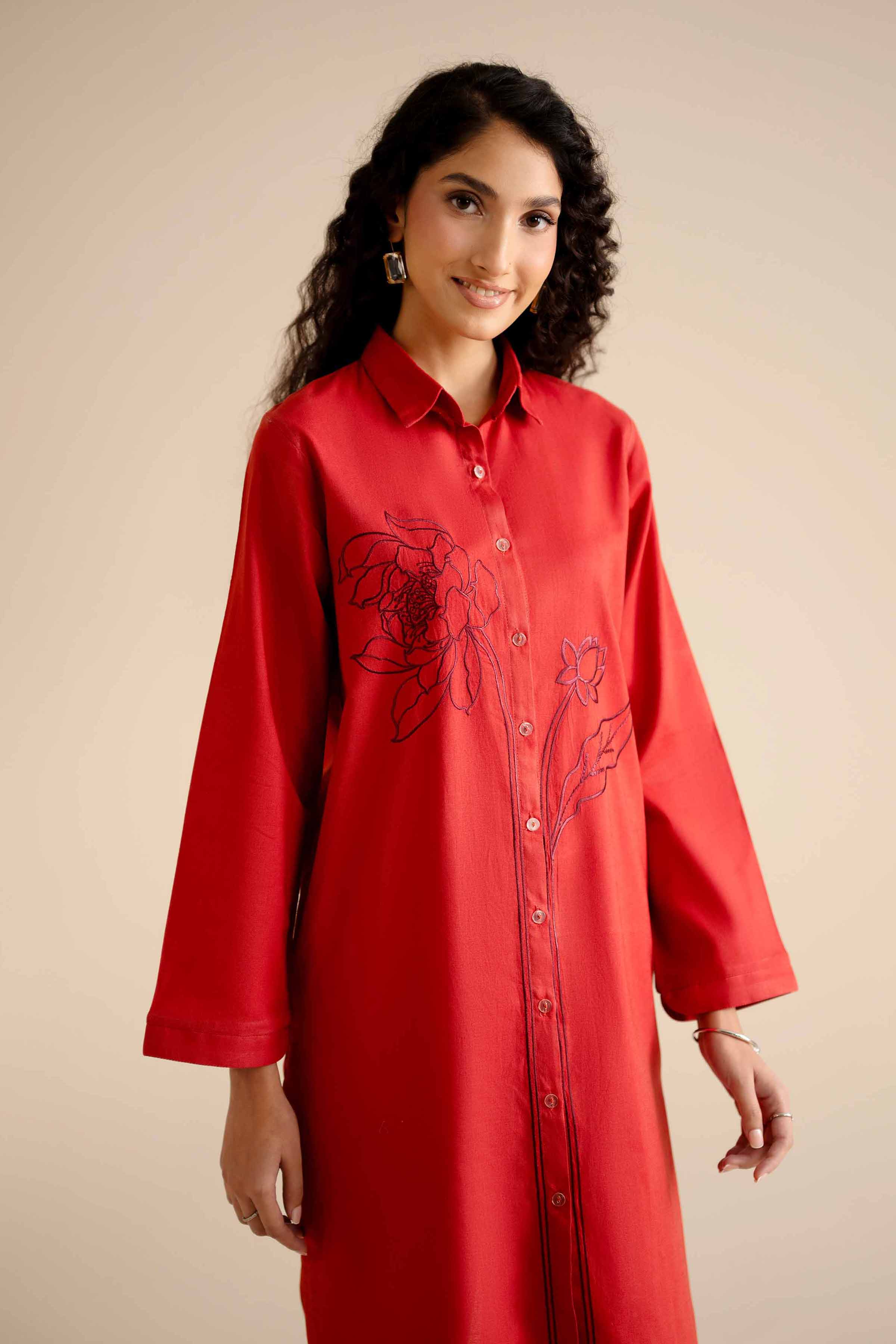 2 Piece - Embroidered Suit - PW25-301 for Women - Pret Collection | Nishat | Shop Online