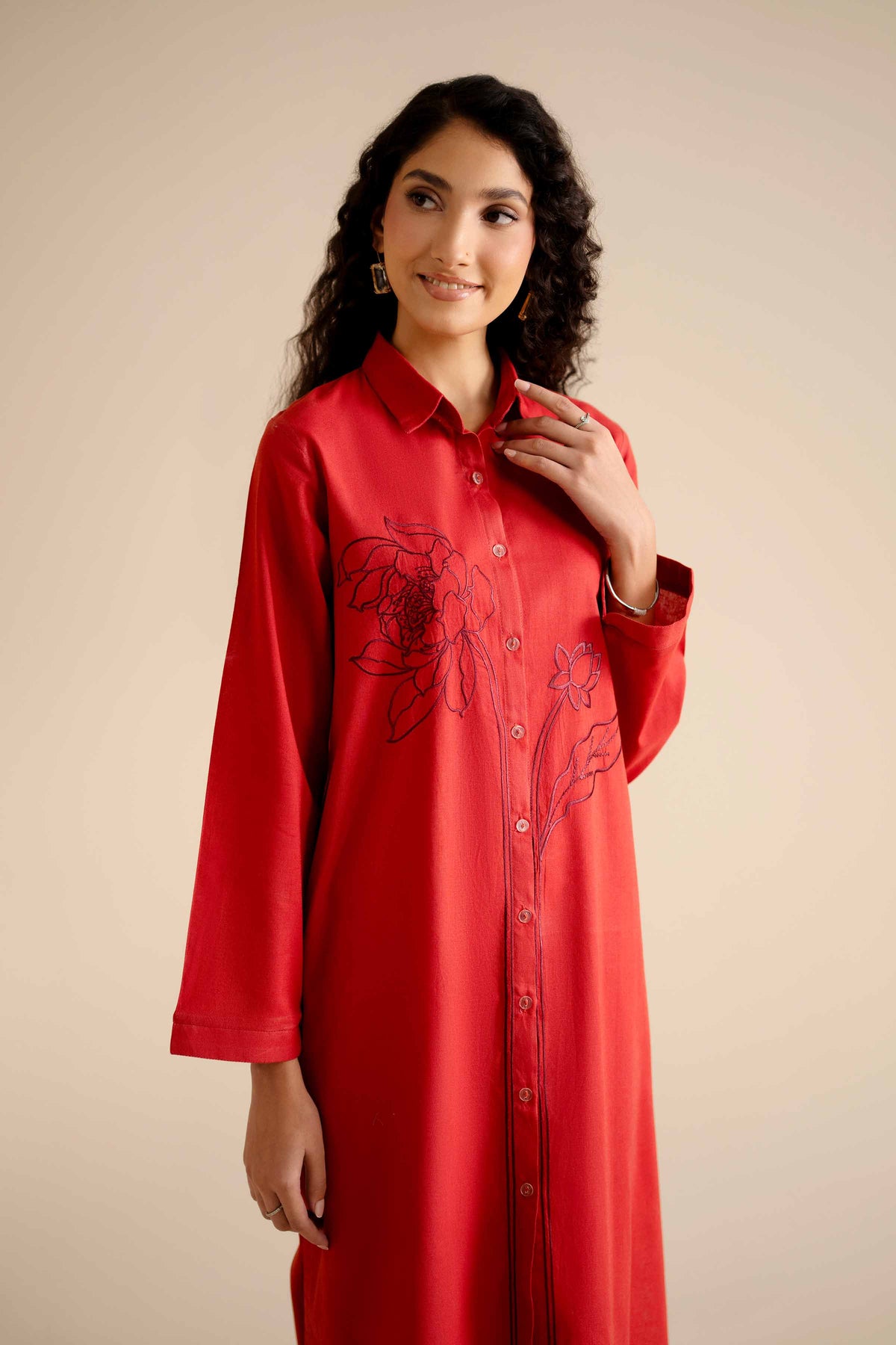 2 Piece - Embroidered Suit - PW25-301 for Women - Pret Collection | Nishat | Shop Online