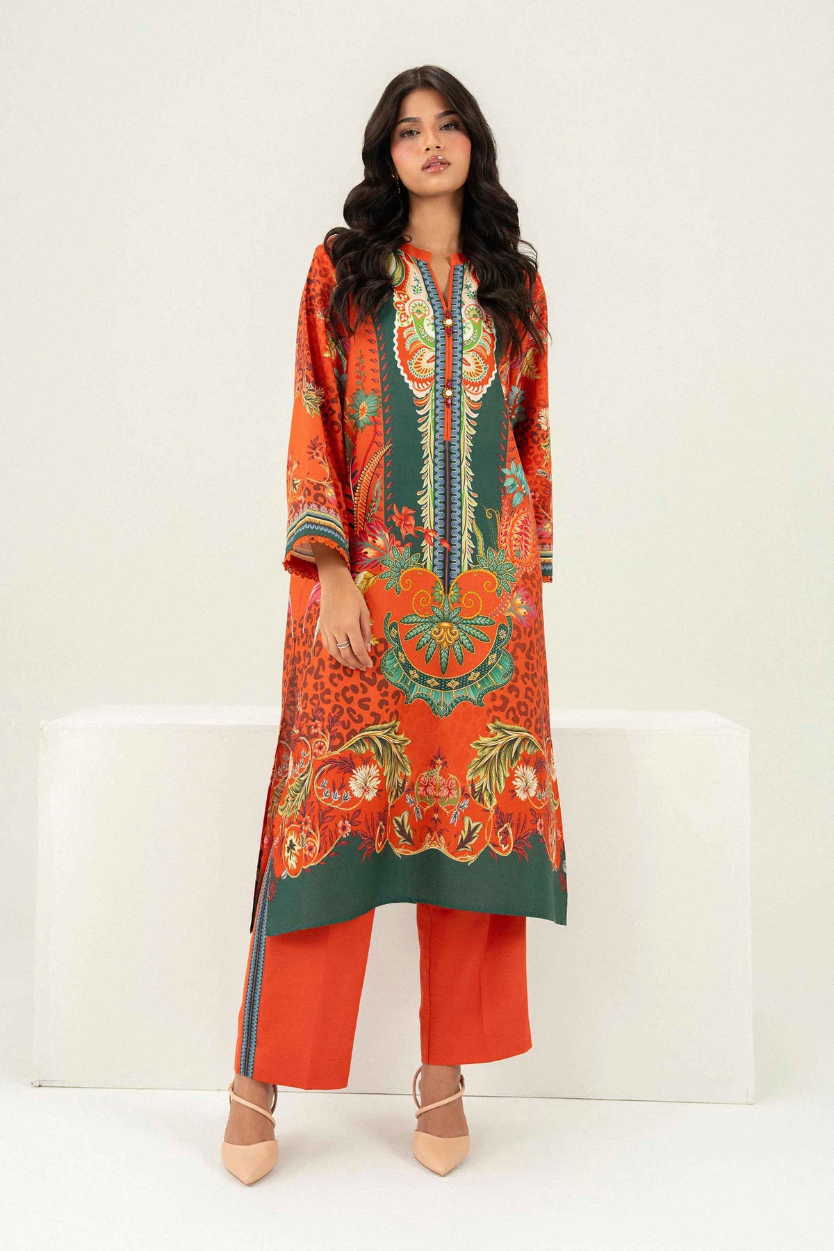 2 Piece - Printed Suit - PW25-320 for Women - Pret Collection | Nishat | Shop Online 