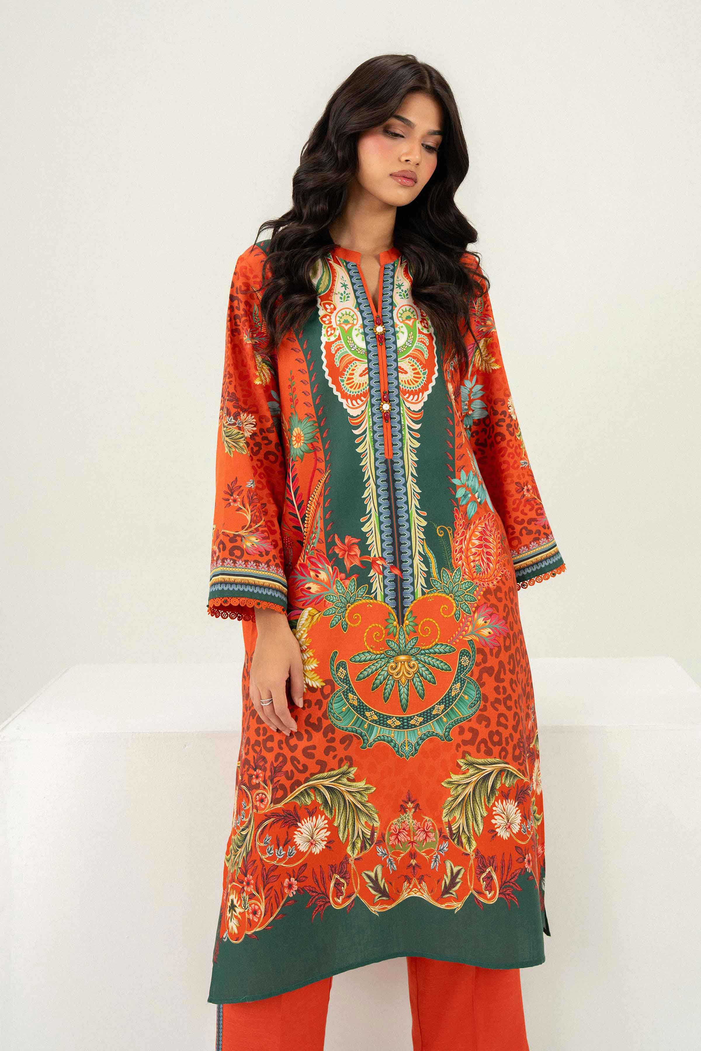 2 Piece - Printed Suit - PW25-320 for Women - Pret Collection | Nishat | Shop Online 