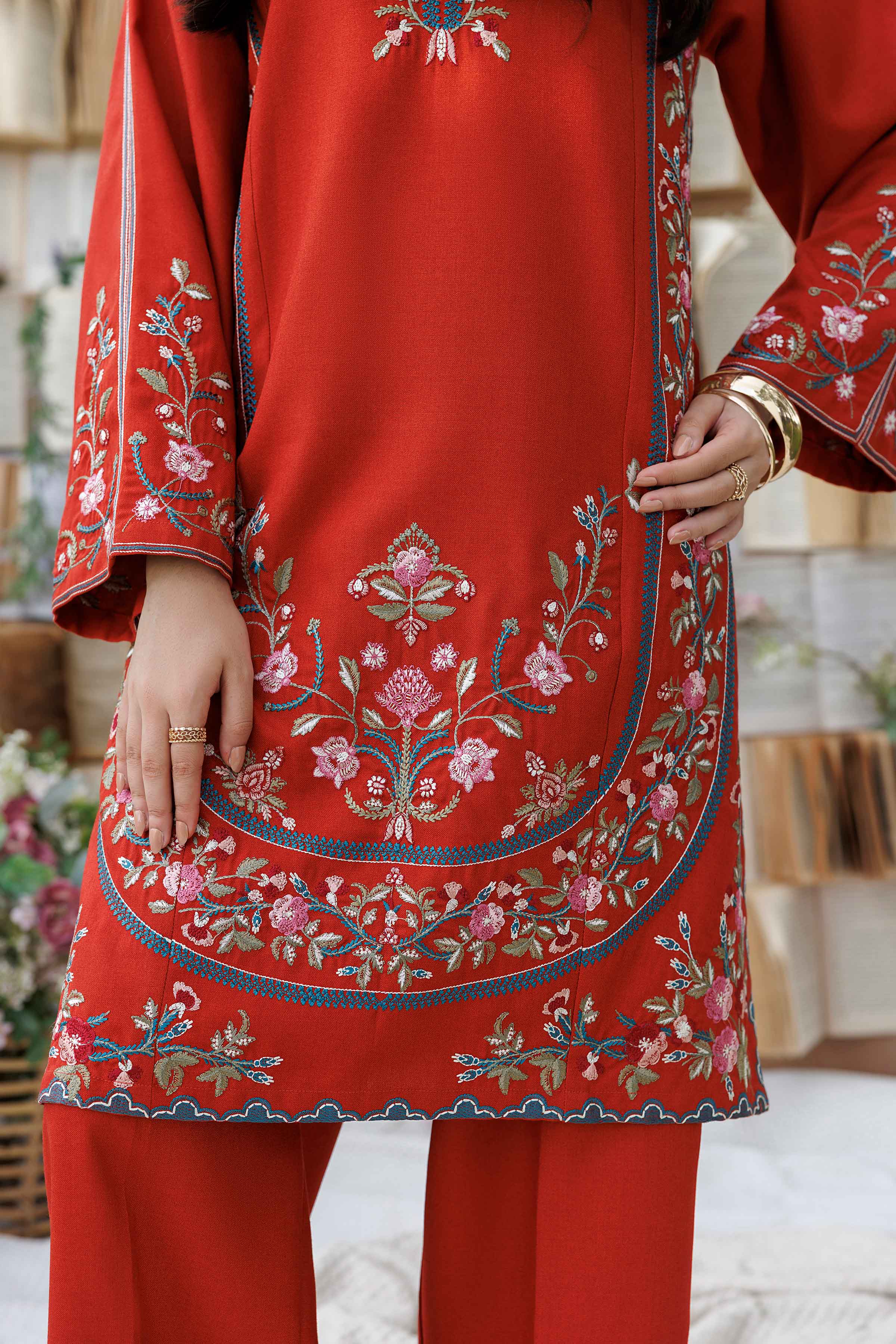 2 Piece - Embroidered Suit - PW25-322 for Women - Pret Collection | Nishat | Shop Online 