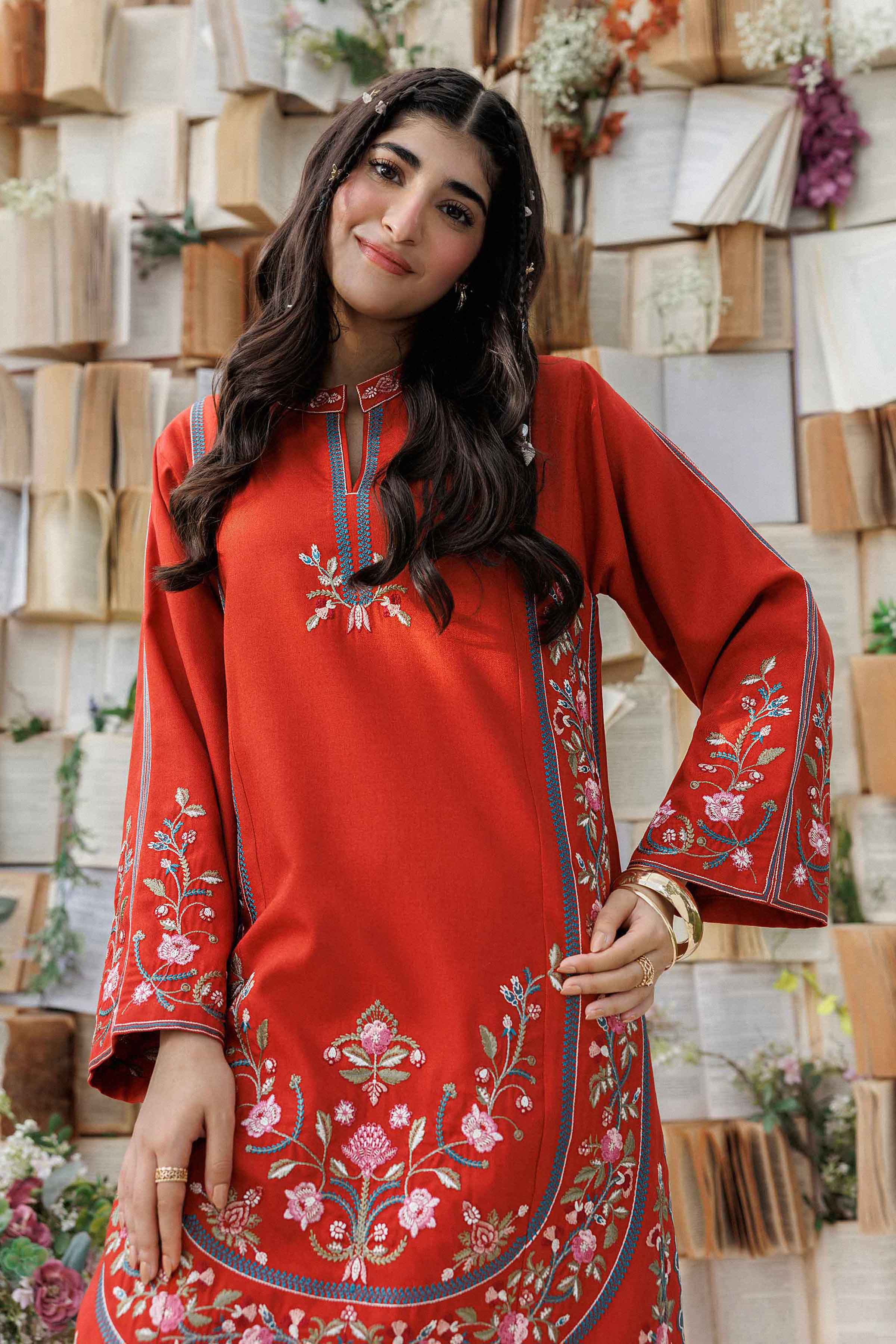2 Piece - Embroidered Suit - PW25-322 for Women - Pret Collection | Nishat | Shop Online 