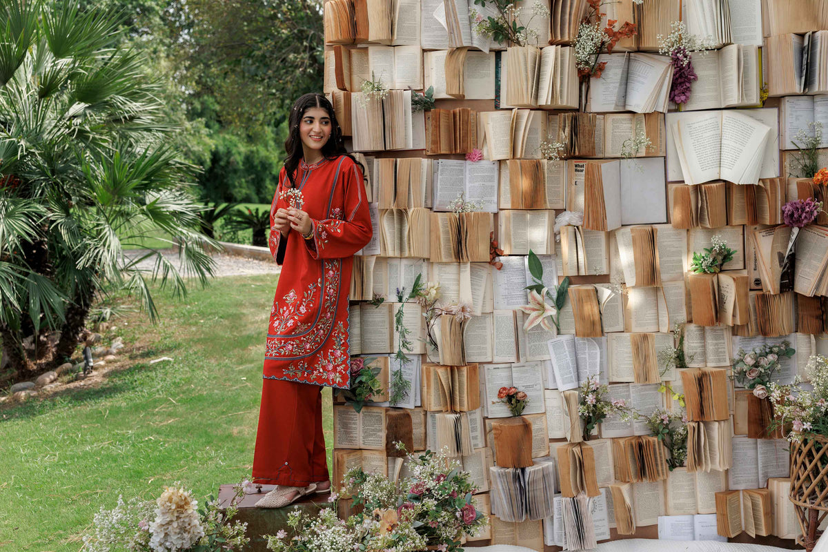 2 Piece - Embroidered Suit - PW25-322 for Women - Pret Collection | Nishat | Shop Online 