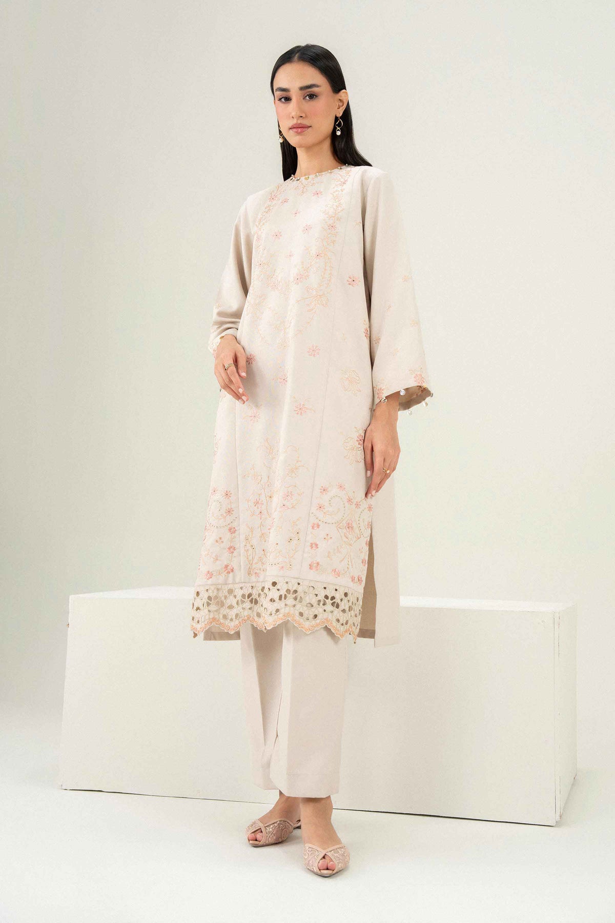 2 Piece - Embroidered Suit - PW25-326 for Women - Pret Collection | Nishat | Shop Online 