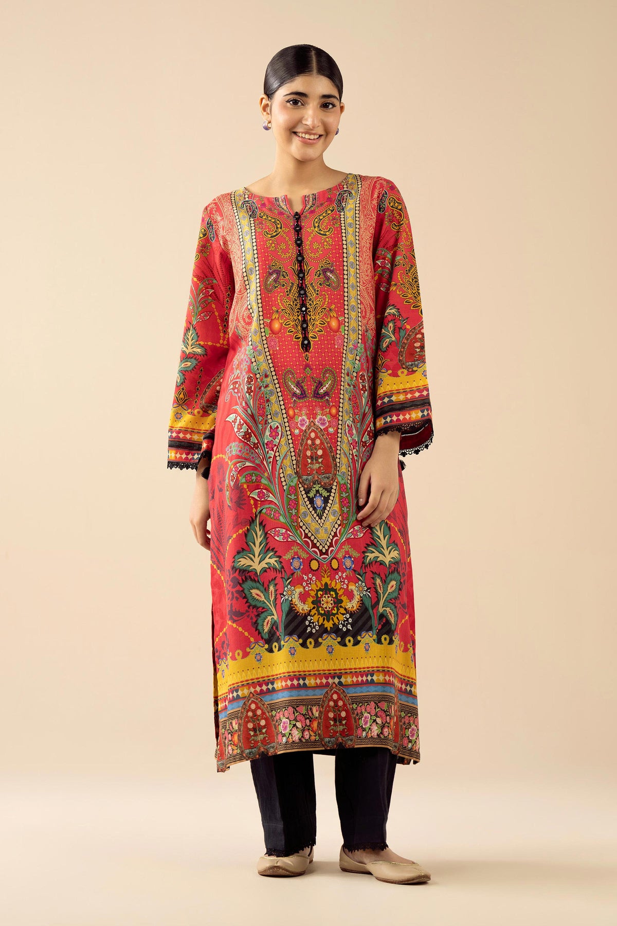 2 Piece - Printed Suit - PW25-327 for Women - Pret Collection | Nishat | Shop Online