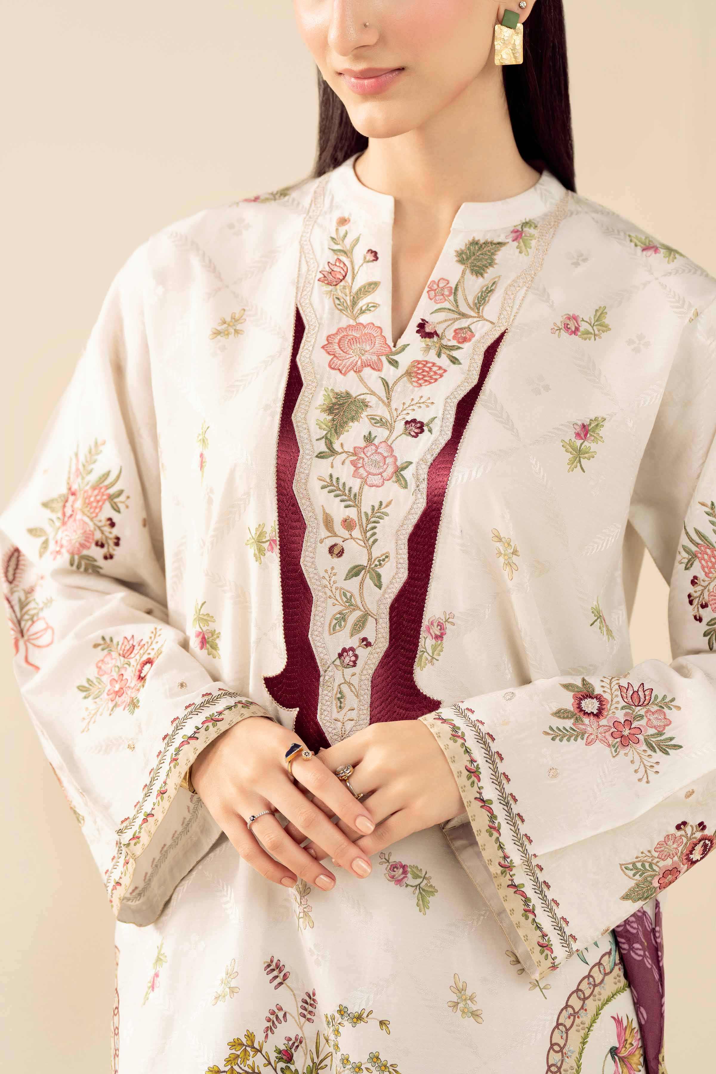 2 Piece - Printed Embroidered Suit - PW25-329 for Women - Pret Collection | Nishat | Shop Online