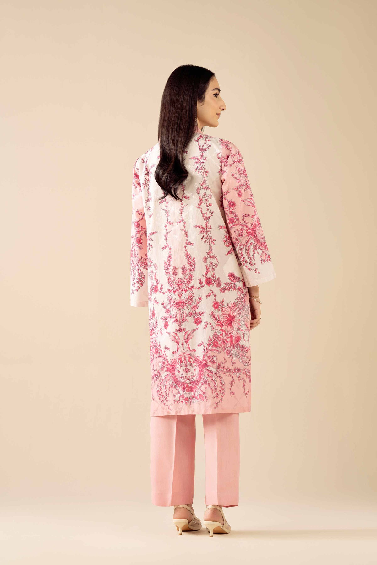 2 Piece - Printed Embroidered Suit - PW25-330