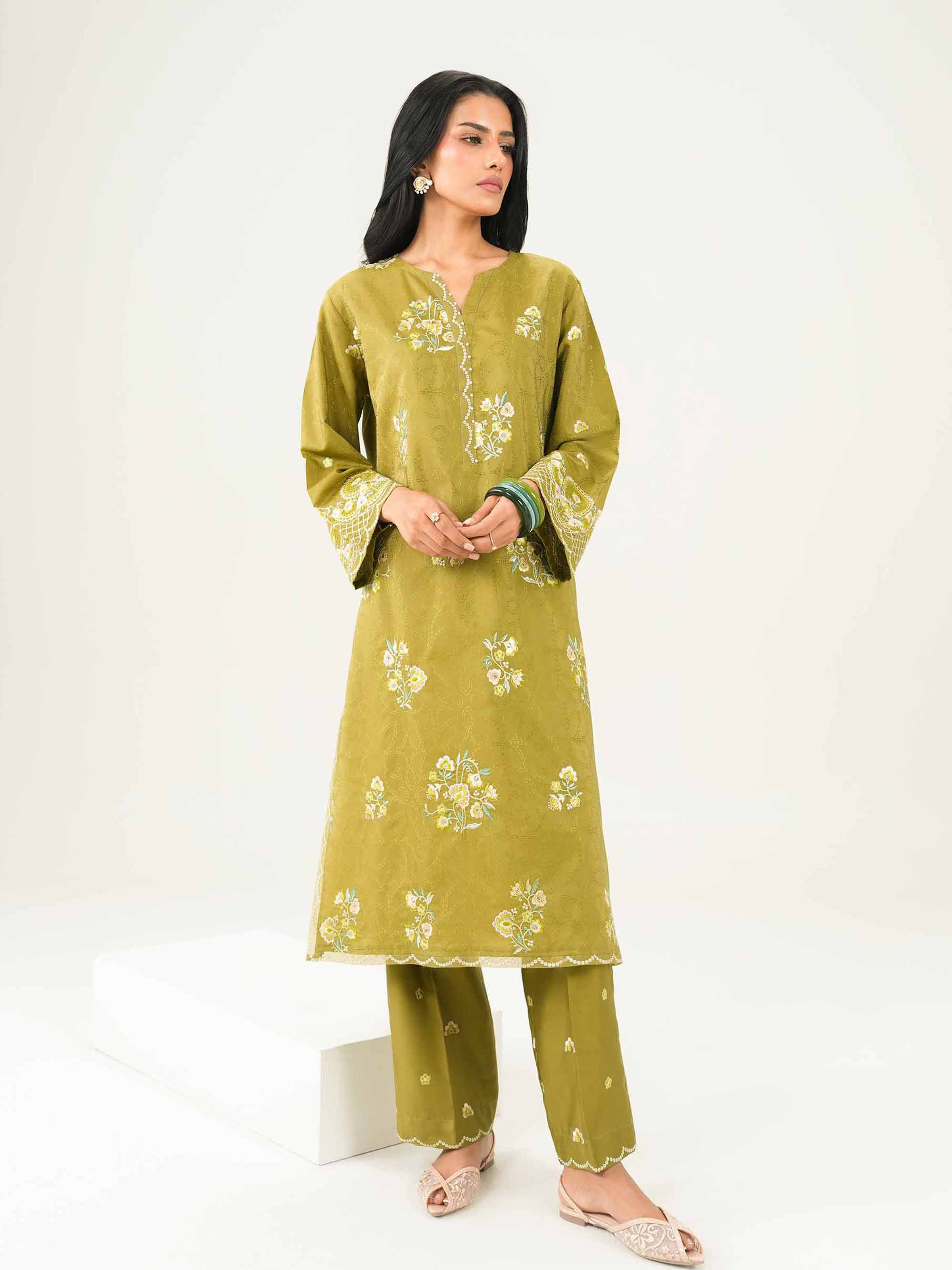 2 Piece - Embroidered Suit - PW25-337