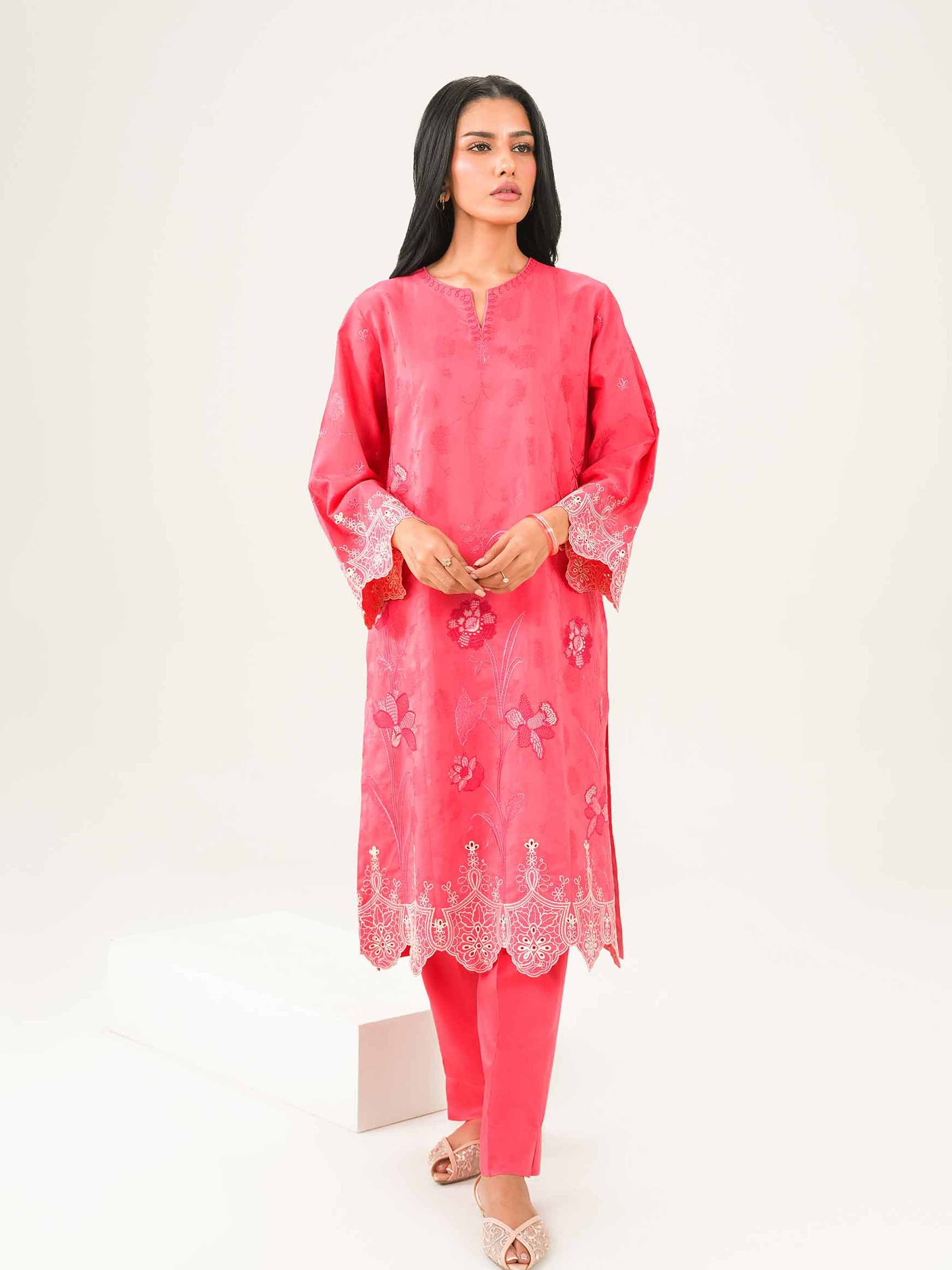 2 Piece - Embroidered Suit - PW25-338