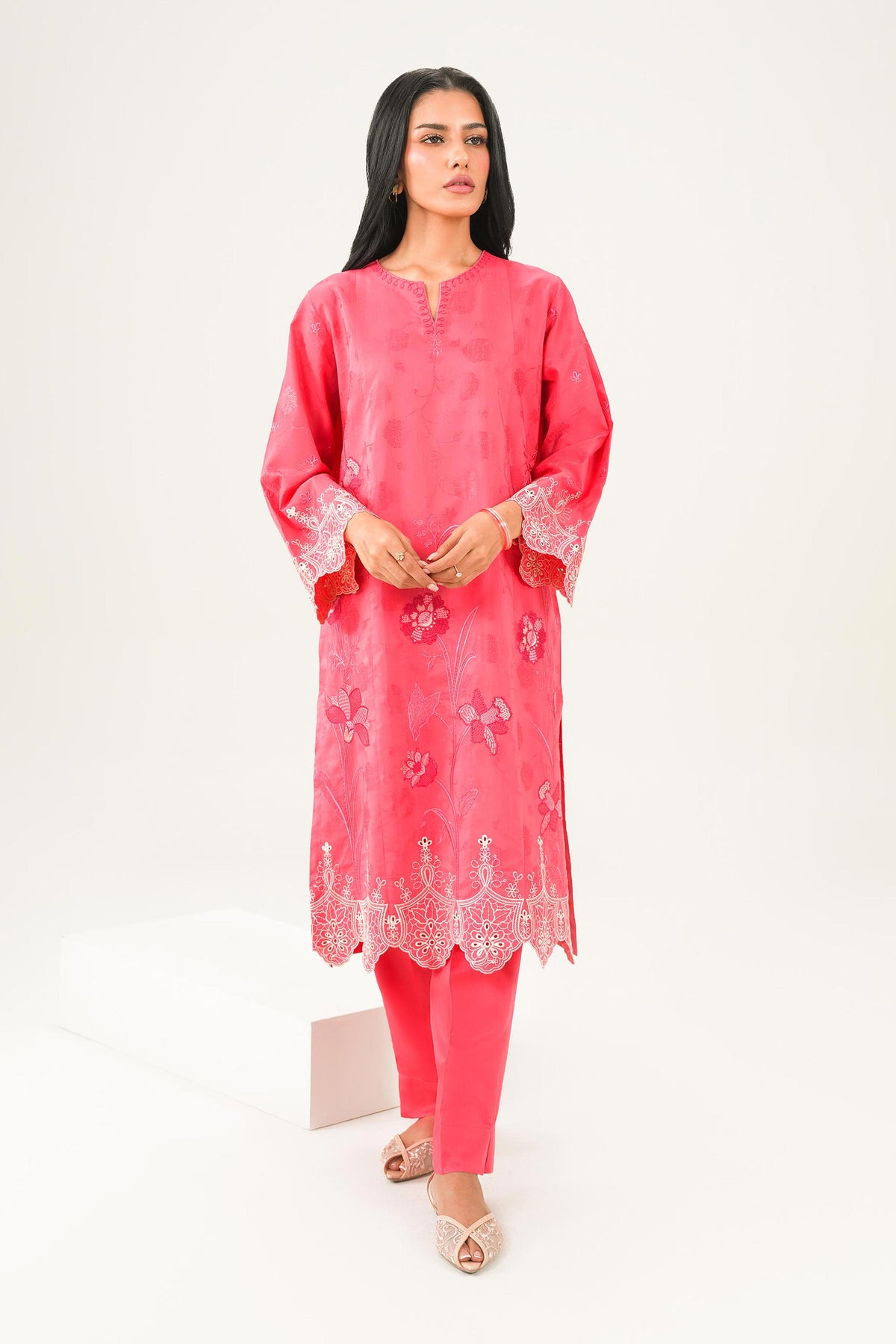 2 Piece - Embroidered Suit - PW25-338 for Women - Pret Collection | Nishat | Shop Online
