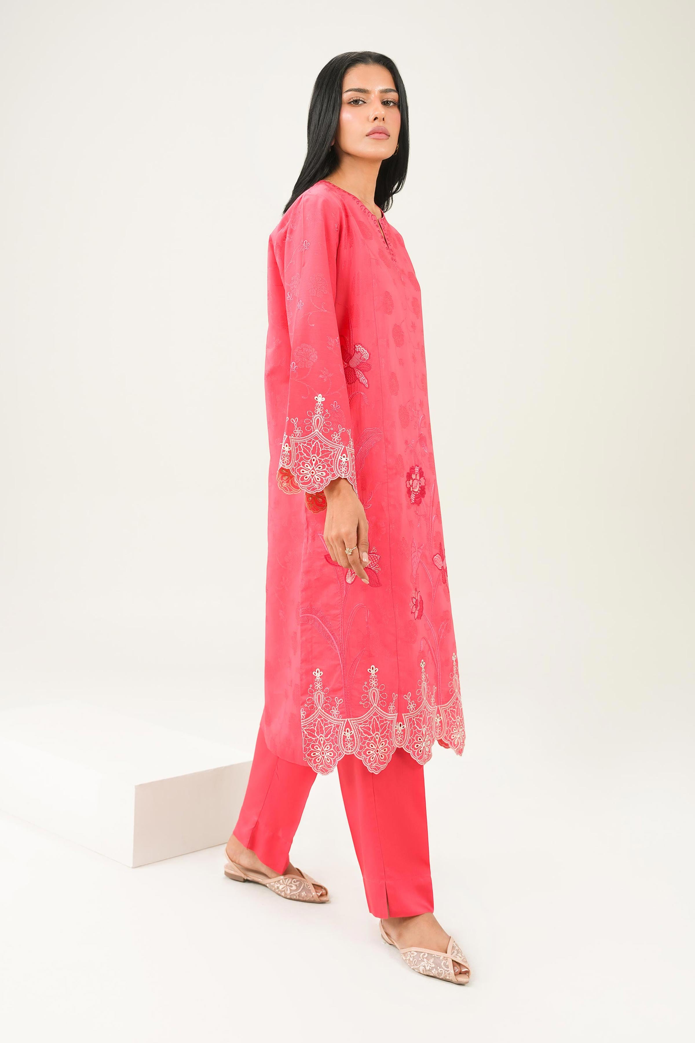 2 Piece - Embroidered Suit - PW25-338 for Women - Pret Collection | Nishat | Shop Online