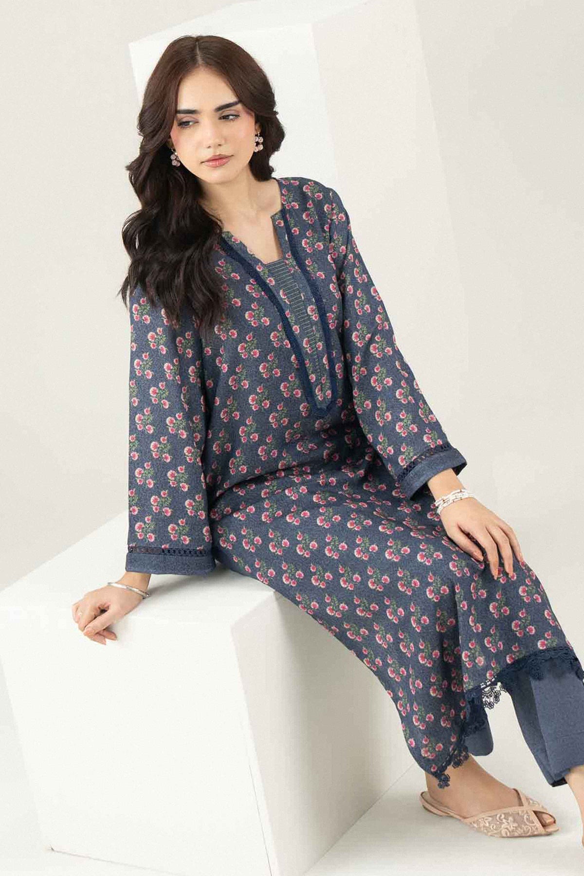 2 Piece - Printed Suit - PW25-345  for Women - Pret Collection | Nishat | Shop Online
