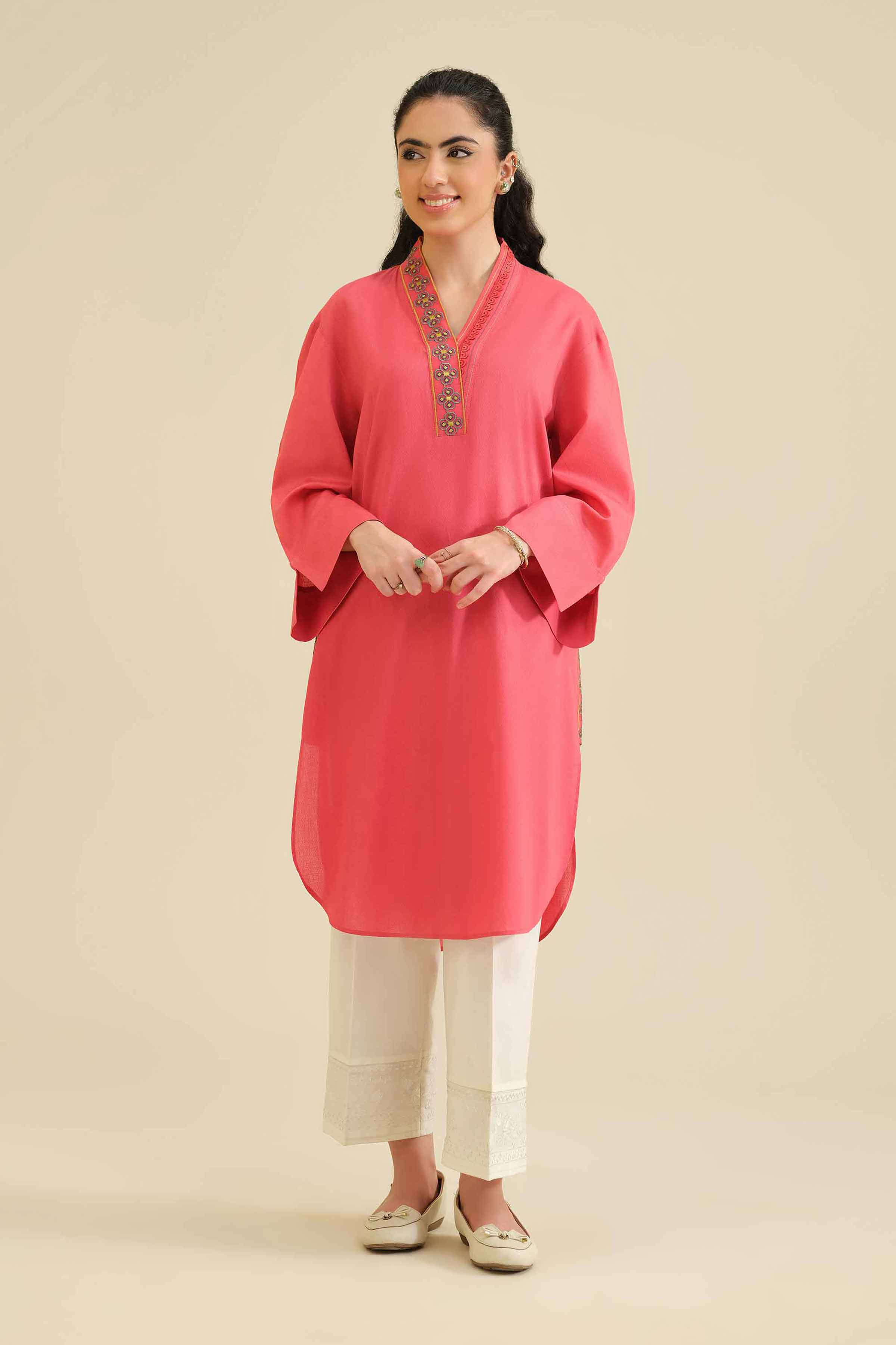 Embroidered Shirt - PW25-35 for Women - Pret Collection | Nishat | Shop Online