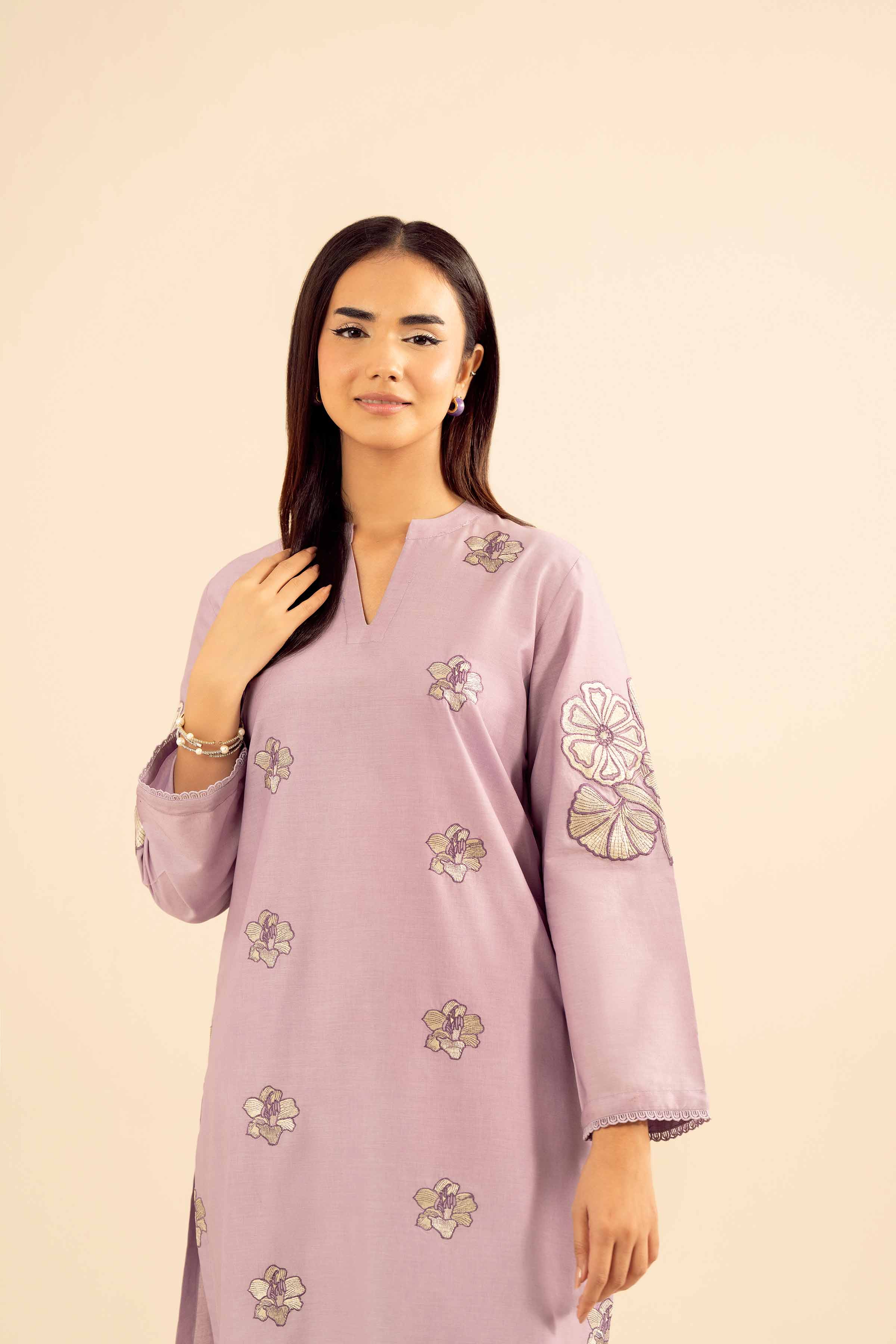 2 Piece - Embroidered Suit - PW25-36 for Women - Pret Collection | Nishat | Shop Online