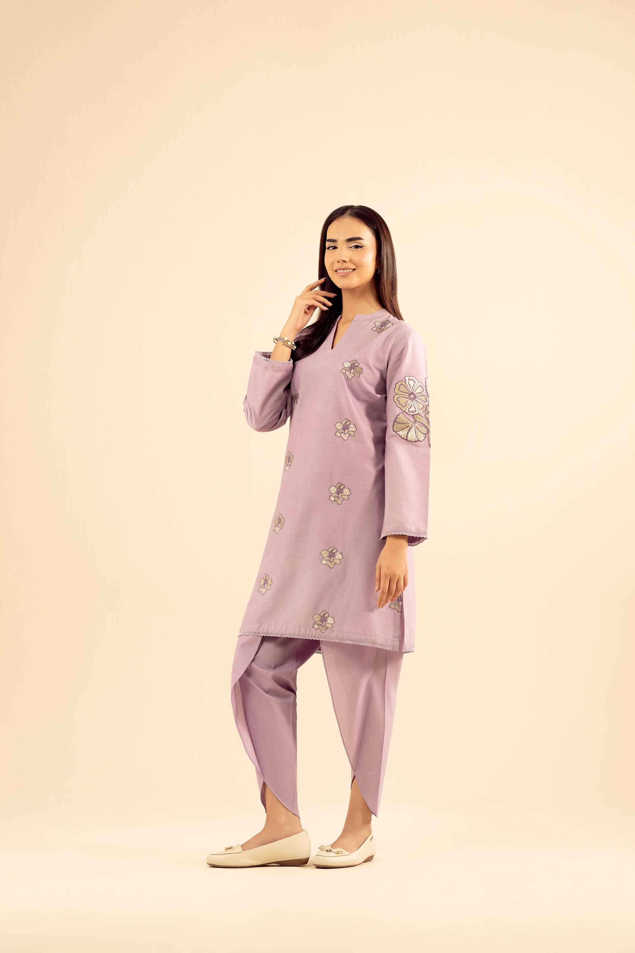 2 Piece - Embroidered Suit - PW25-36 for Women - Pret Collection | Nishat | Shop Online