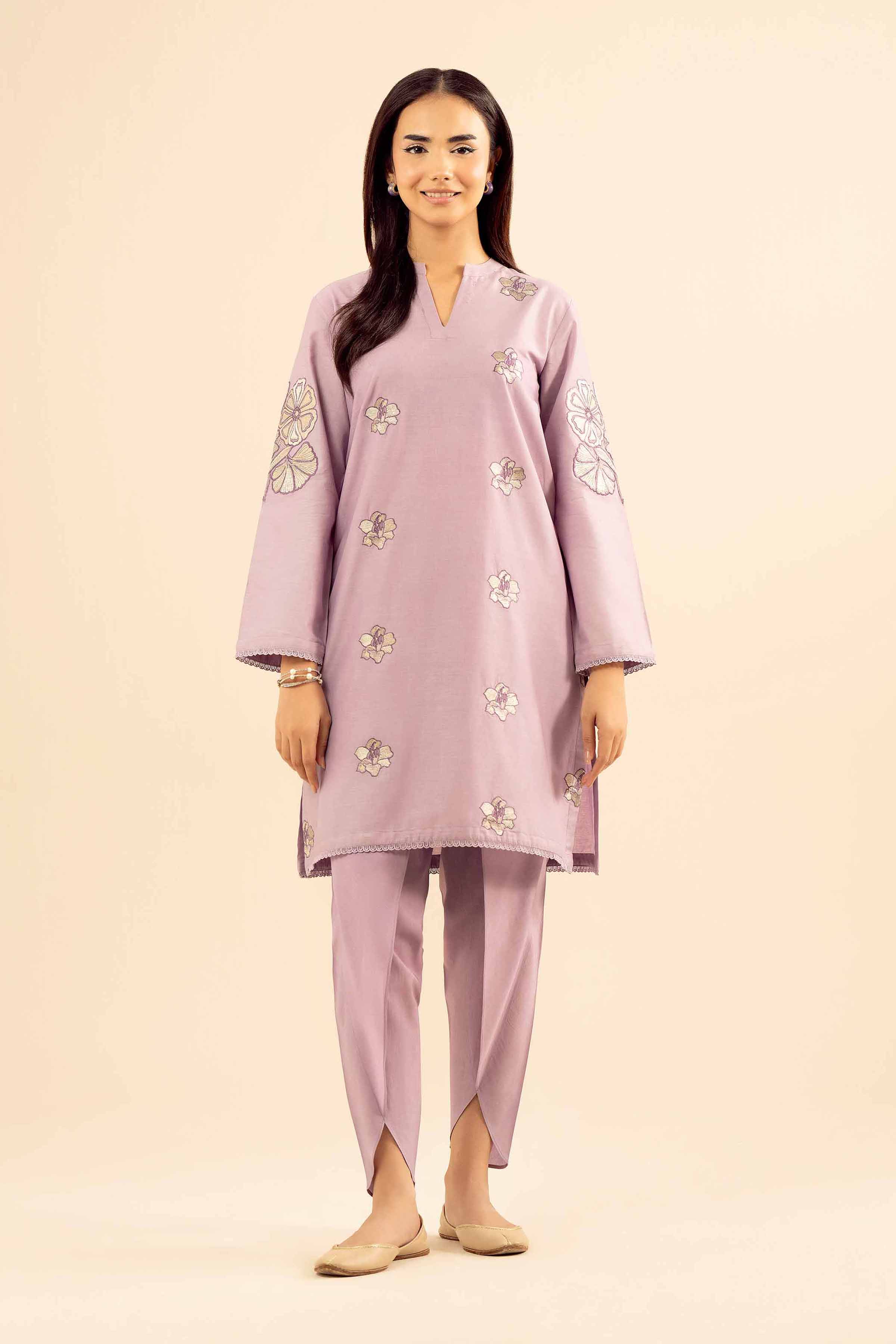 2 Piece - Embroidered Suit - PW25-36 for Women - Pret Collection | Nishat | Shop Online